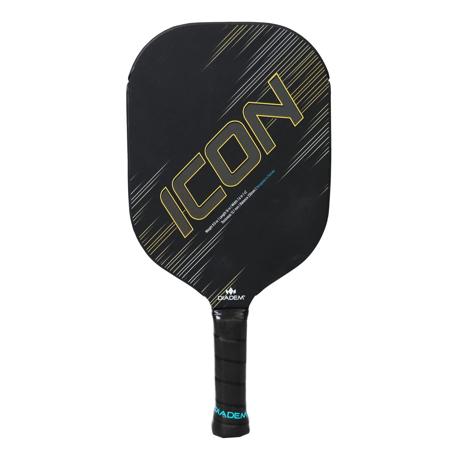 Diadem Icon V2 Pickleball Paddle - Premium Carbon Fiber Paddle with Cushion Grip for Competitive Play & Outdoor Recreation