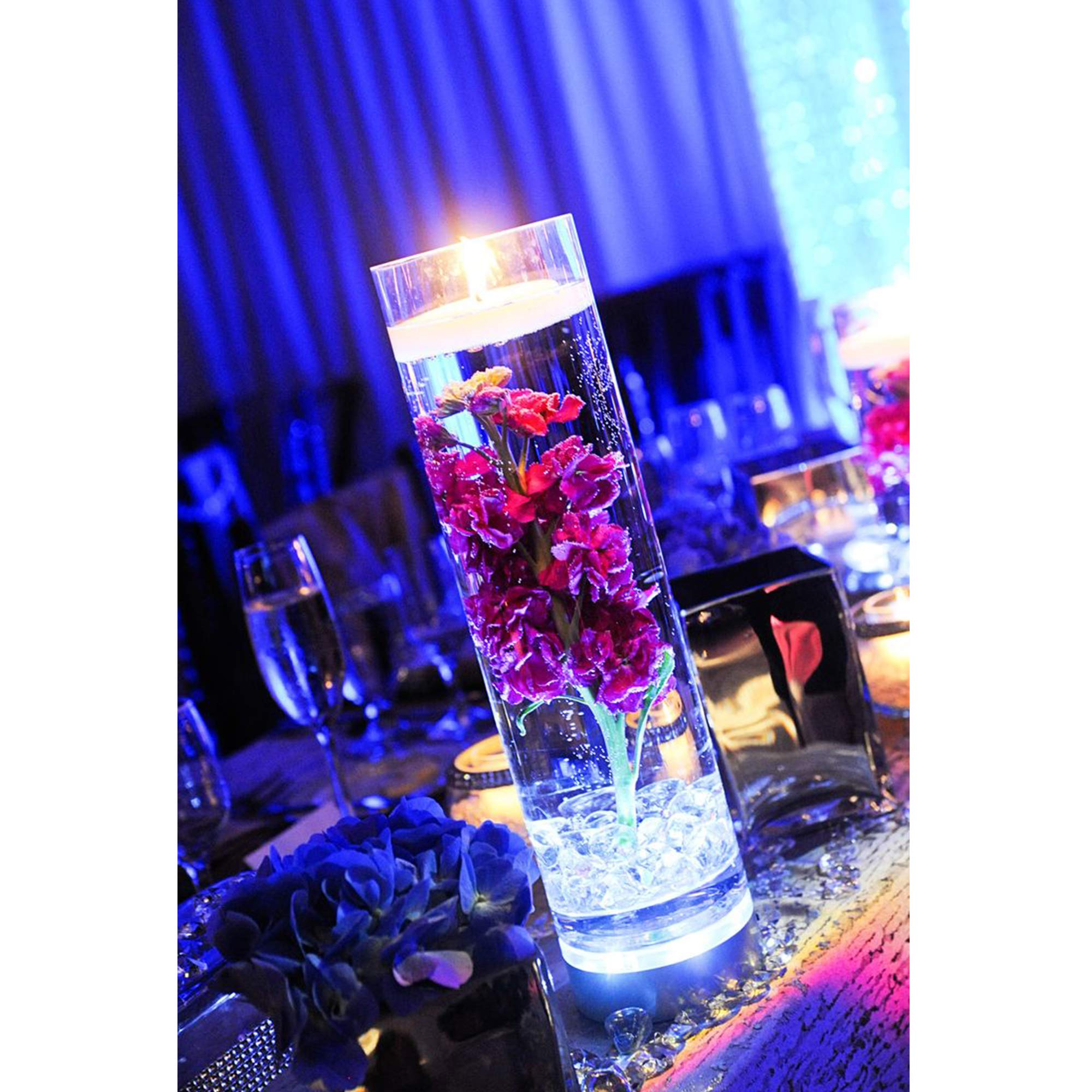 Premium Clear Cylinder Glass Vases - 3