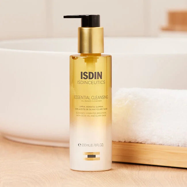 ISDIN ISDINCEUTICS Essential Cleansing Gel - Gentle Face Wash for Sensitive Skin | Daily Skincare Routine, Morning & Night Cleanser for Healthy Glow