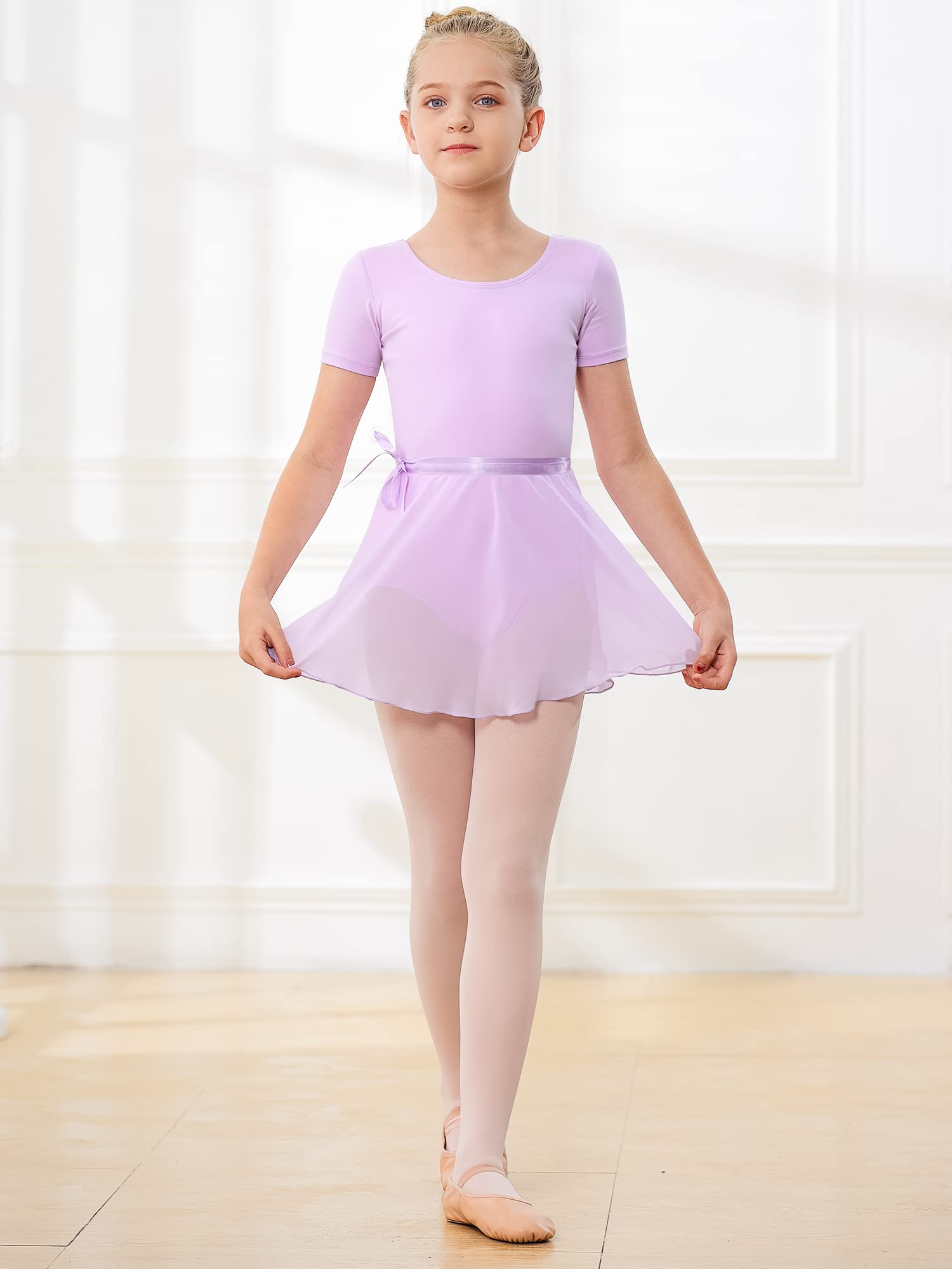 Stelle Ballet Leotards for Girls - Toddler Dance Dress Outfit Set with Skirt & Tights (Sizes 2T-12) | Perfect for Ballet Class, Recitals & Dance Performances
