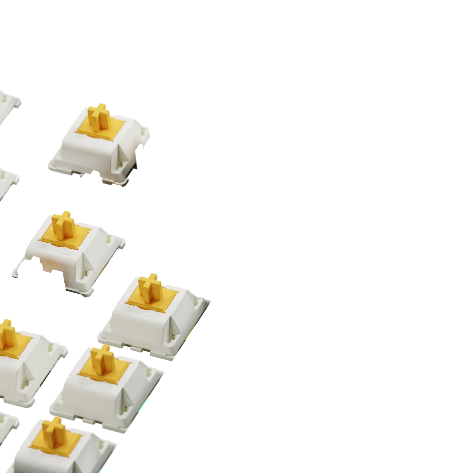 Glorious Panda Mechanical Keyboard Switches - MX Style 65g Tactile ISO Compatible for Gaming, Typing & Office Use