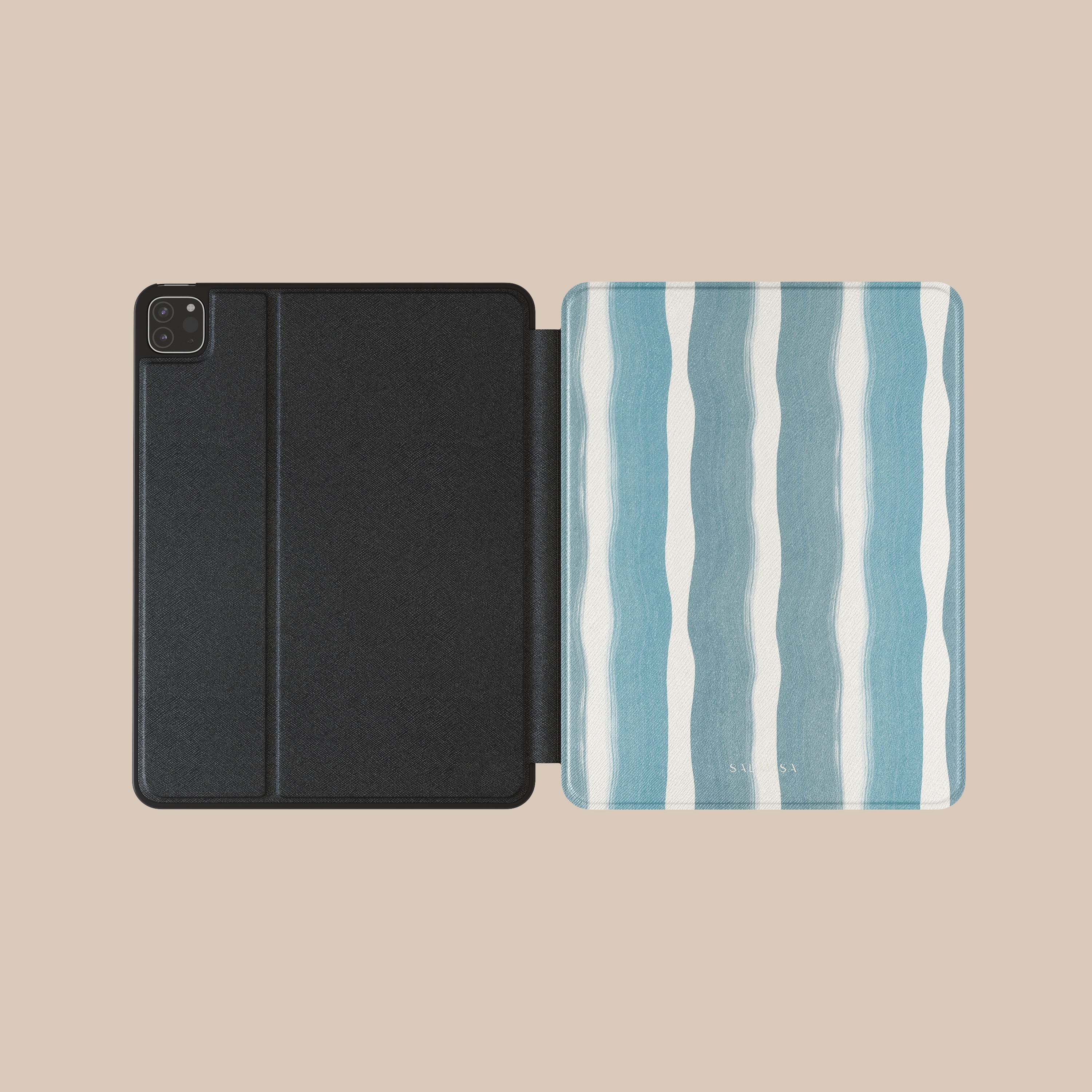 Premium Blue Currents iPad Case - Slim Protective Cover for iPad 10.2/9.7 Inch (2018-2023 Models) | Lightweight & Shockproof | Perfect for Work, Travel & School