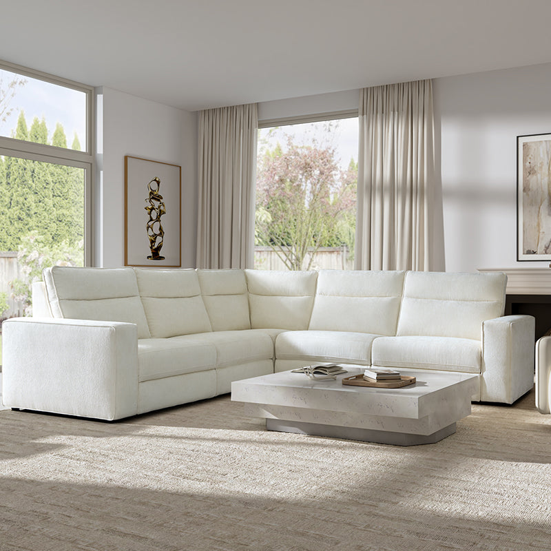 EliteNest Smart Modular Sofa with Power Recliners - Easy Assembly, Customizable Living Room Furniture for Modern Home & Entertainment Spaces