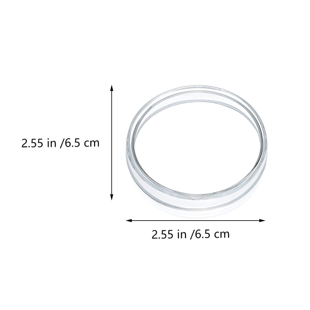 5pcs High Borosilicate Glass Petri Dishes with Lids - 90mm Diameter for Cell Culture, Microbiology, School Science Projects & Lab Experiments - Ideal for Bacteria Growth, Plant Tissue Studies & Classroom STEM Activities