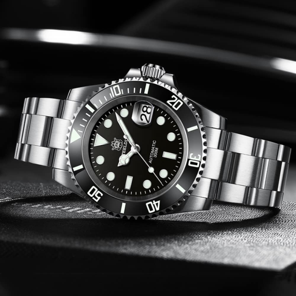 Steeldive Men's Automatic Diving Watch SD1953 - Stainless Steel Case, NH35 Movement, 300m Water Resistance - Perfect for Scuba Diving, Swimming & Outdoor Adventures