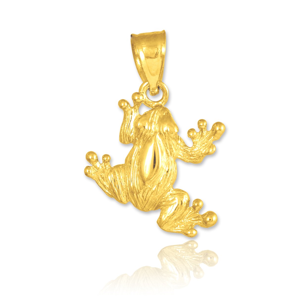 10K Gold Frog Charm Pendant Necklace for Women - Dainty Animal Jewelry Gift for Her - Perfect for Birthdays, Anniversaries & Everyday Wear
