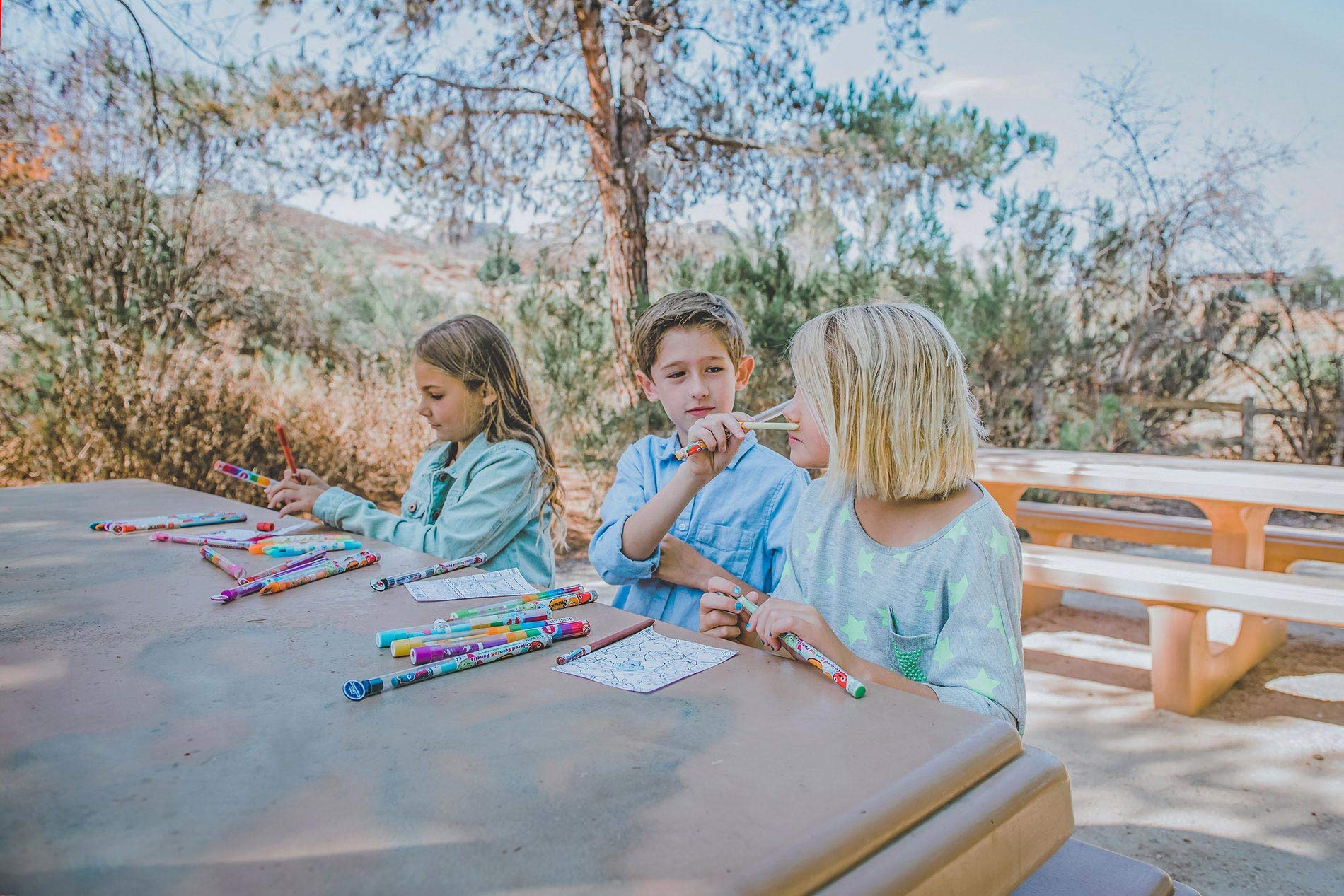 Smencils 2-Pack - 10 Scented Colored Pencils Made from Recycled Newspaper | Non-Toxic, Eco-Friendly Art Supplies for Kids | Perfect for School, Classroom Rewards & Creative Drawing Activities