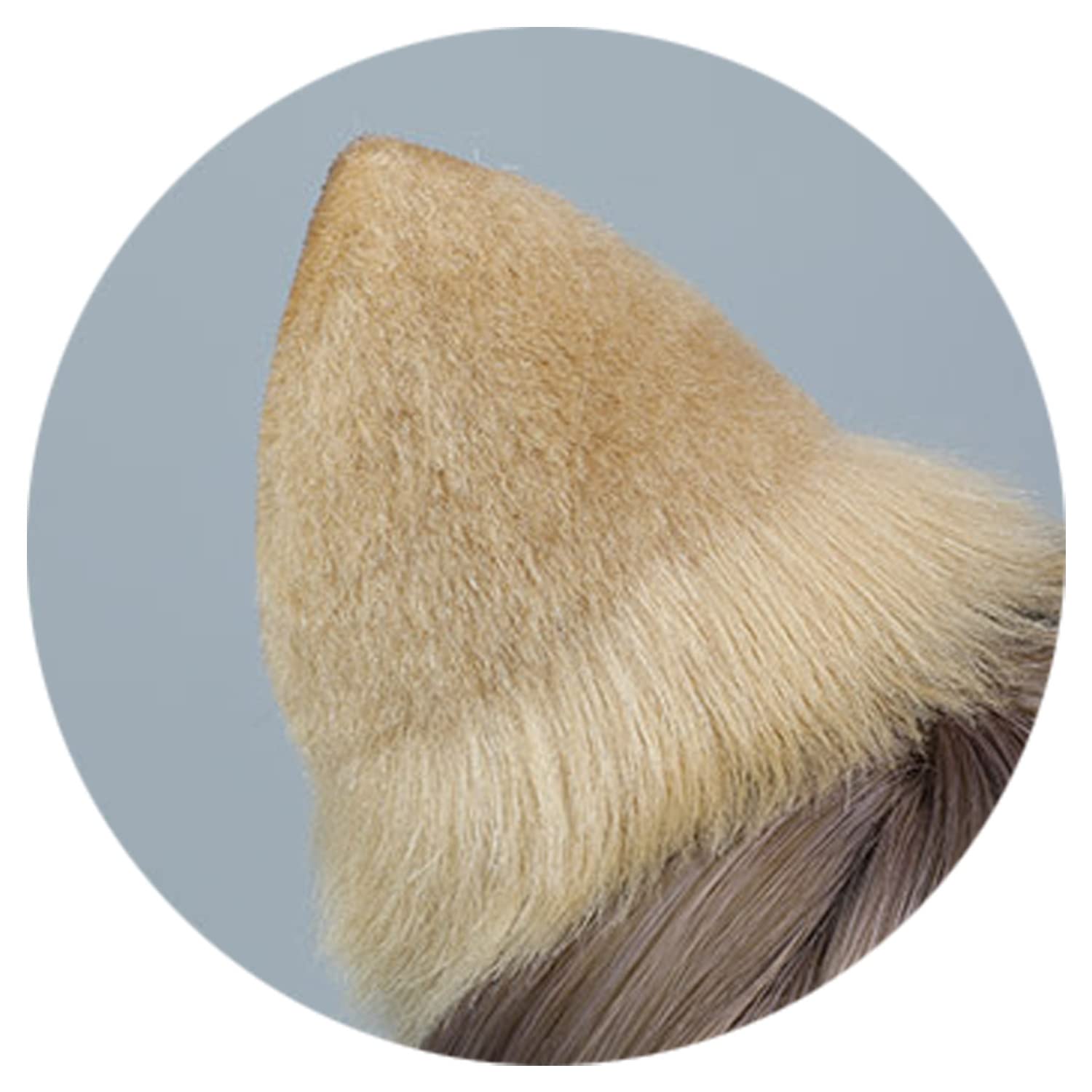 Faylay Women's Furry Dog Ear Headband - Cute Animal Ear Hair Accessories for Cosplay, Halloween, and Daily Fashion