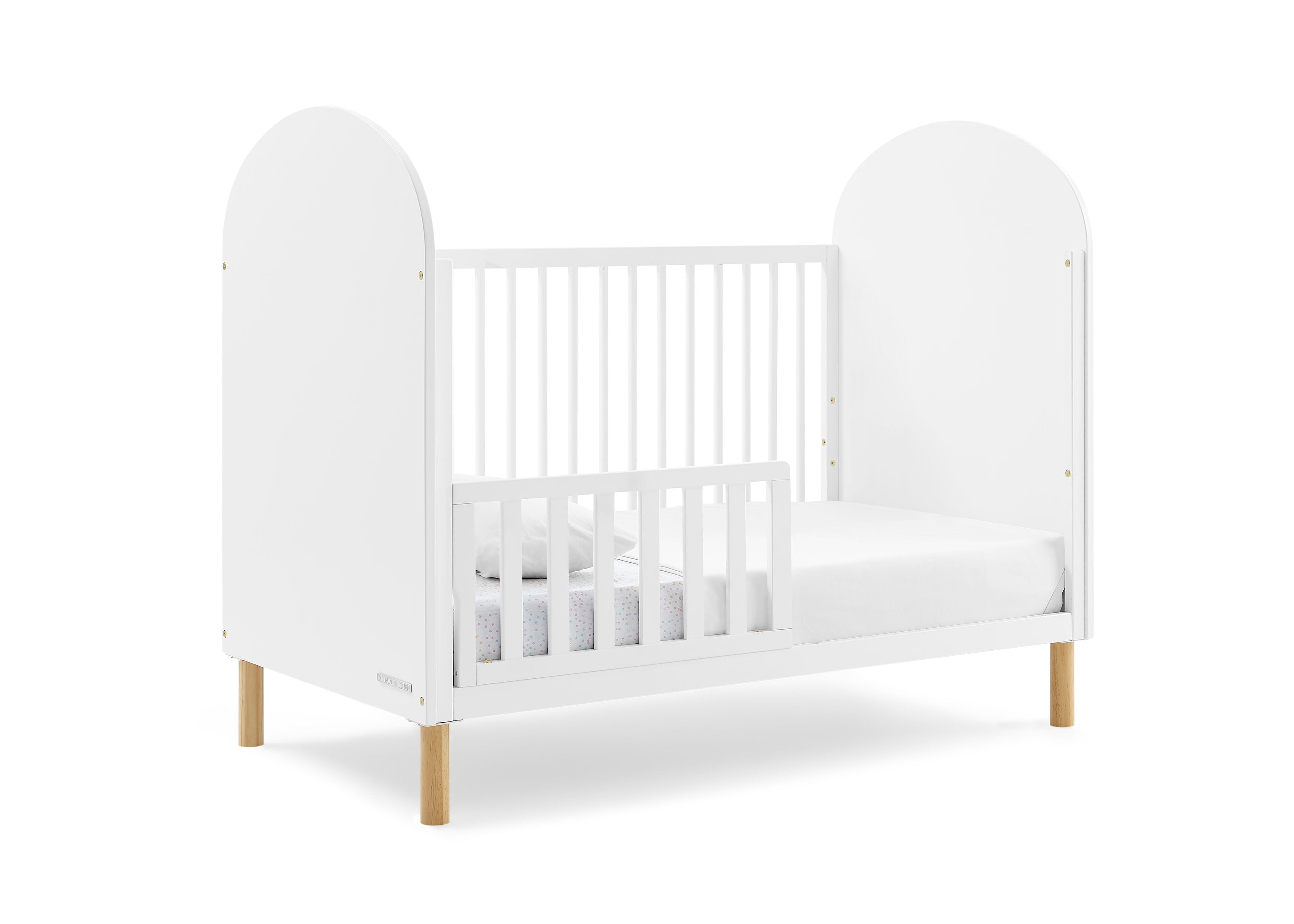 Reese 4-in-1 Convertible Baby Crib - Toddler Bed, Daybed & Full-Size Bed | Safe & Stylish Nursery Furniture for Newborns to Teens | Perfect for Small Spaces & Growing Families