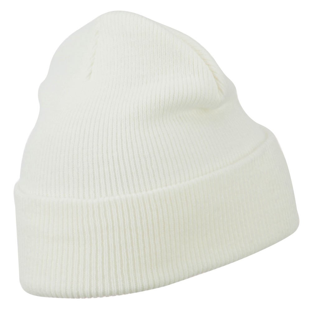 e4Hats.com Smile Face Embroidered Long Beanie - Winter Warm Knit Hat for Men & Women - Perfect for Skiing, Snowboarding & Cold Weather Activities