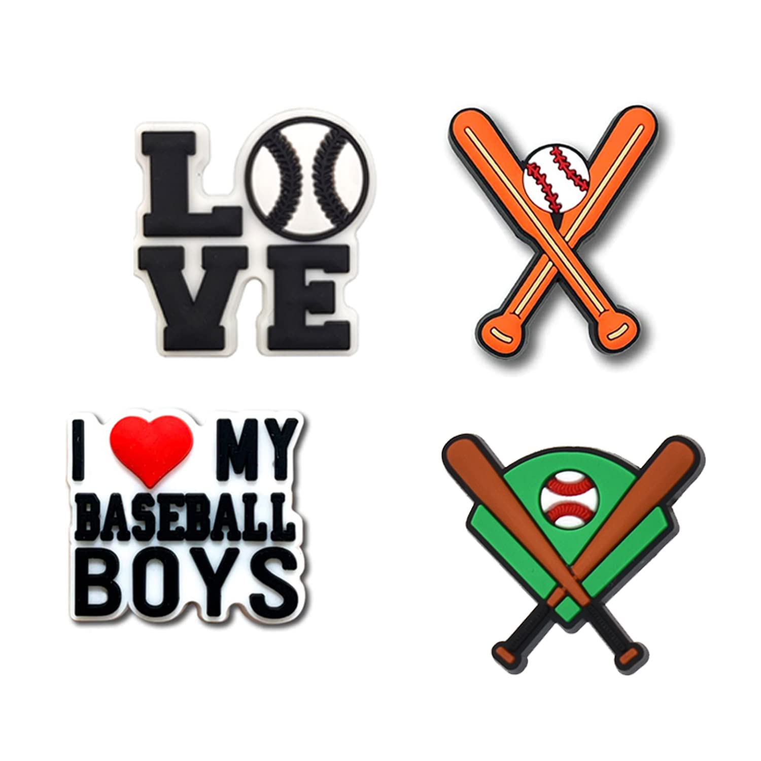 Sports Shoe Charms for Clogs - Basketball Football Soccer Baseball Golf Softball Shoe Accessories for Men Women Boys Girls | Perfect for Team Spirit, Game Days & Shoe Customization