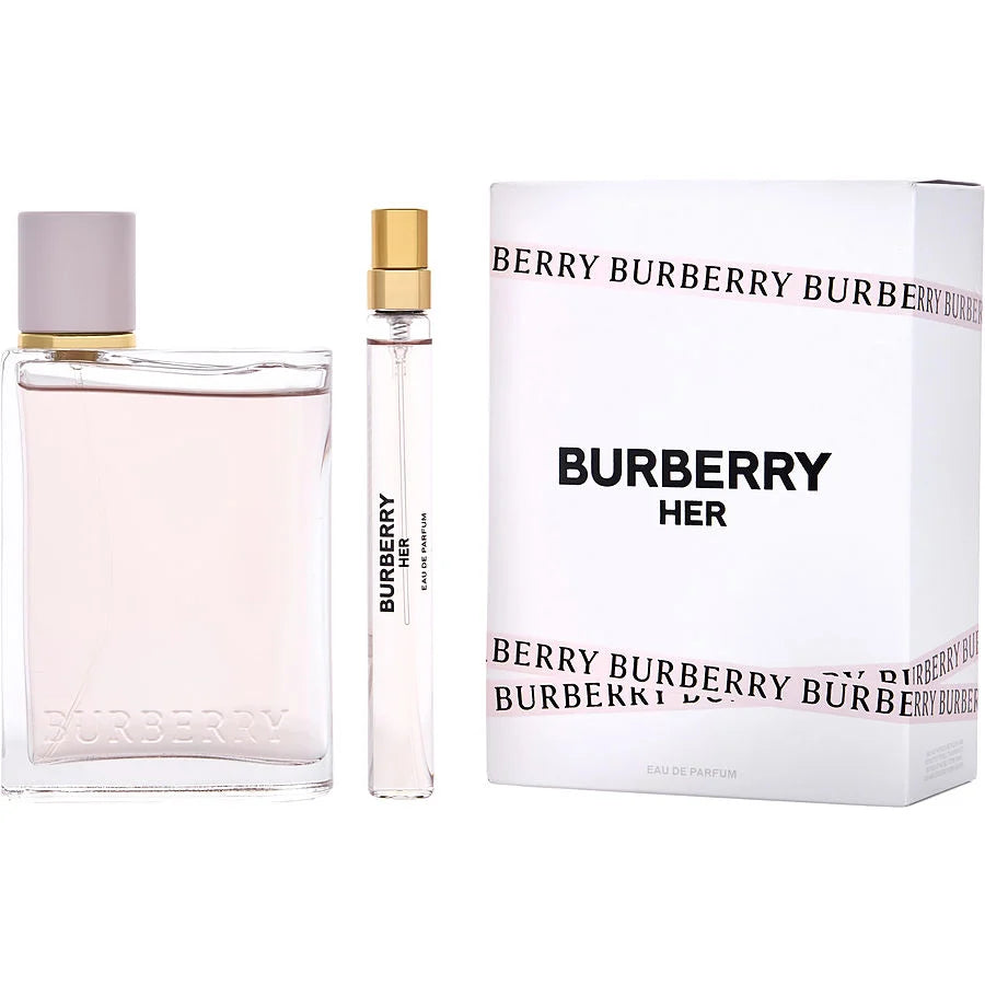 Burberry Her Travel Gift Set for Women - 100ML EDP Spray + 10ML Travel Spray | Luxury Perfume Set for Travel, Gifts & Special Occasions