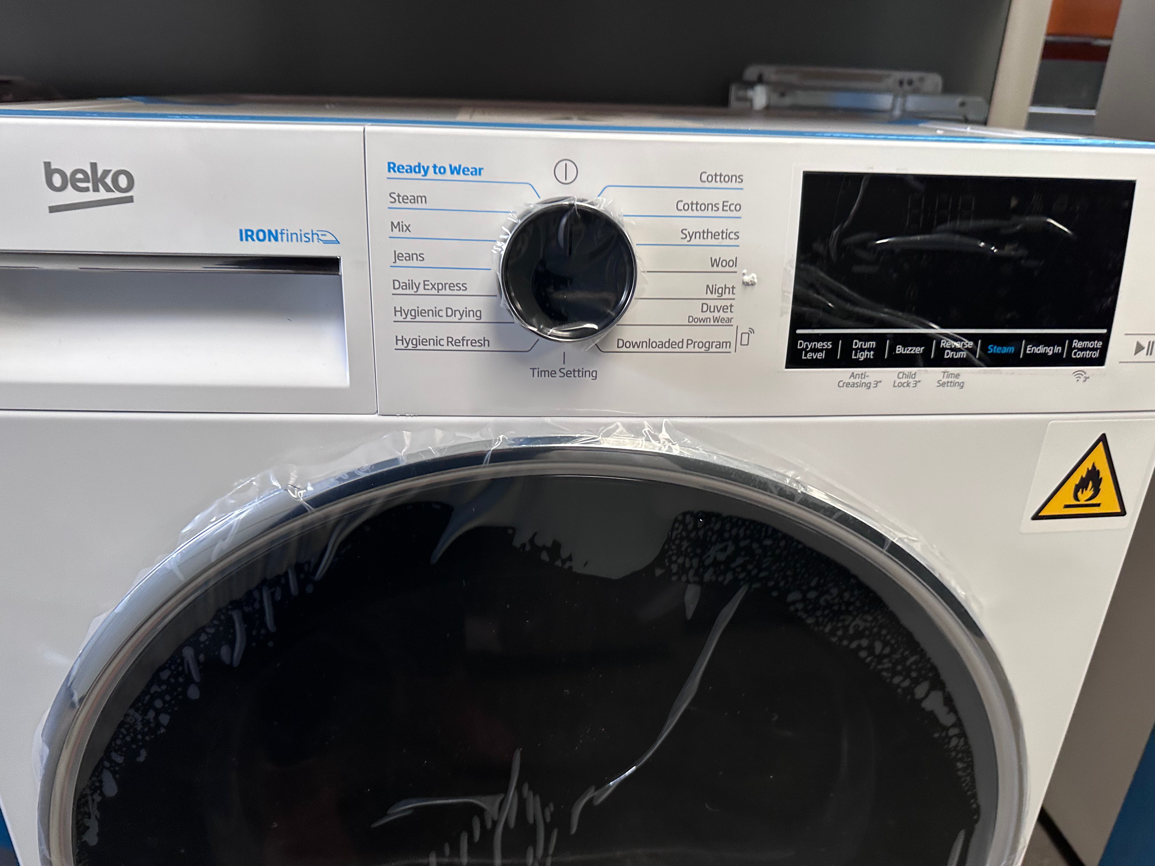 Beko BDPB802SW 8kg Heat Pump Dryer - Energy Efficient White Laundry Dryer for Home Use [Factory Second] | Perfect for Apartments & Small Spaces