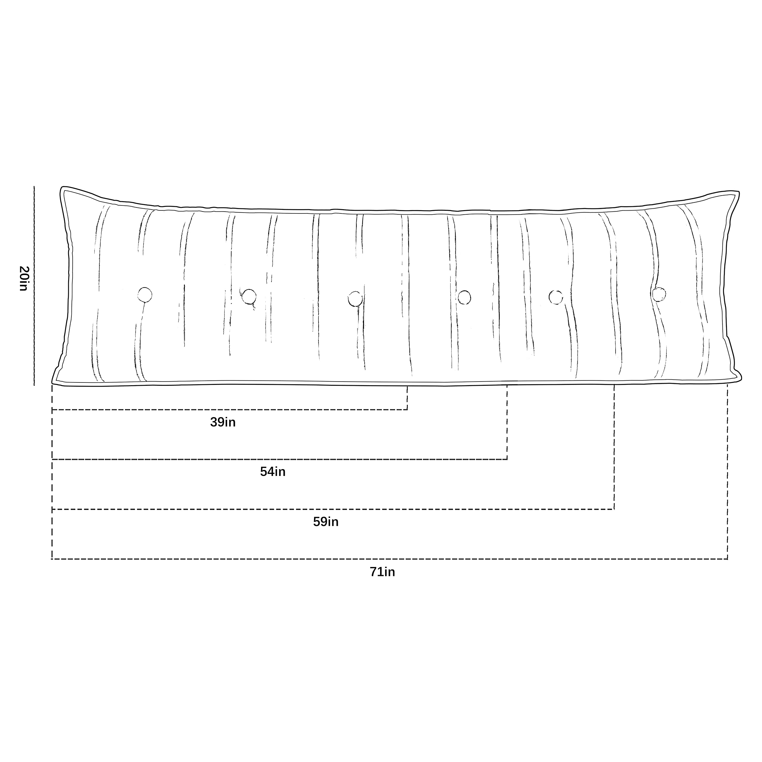 WOWMAX Rectangular Velvet Headboard Pillow - Grey Twin Size, Back Rest & Support Cushion for Sitting in Bed, Reading, Daybeds - Soft Bolster Pillow for Comfortable Bedroom & Living Room Use
