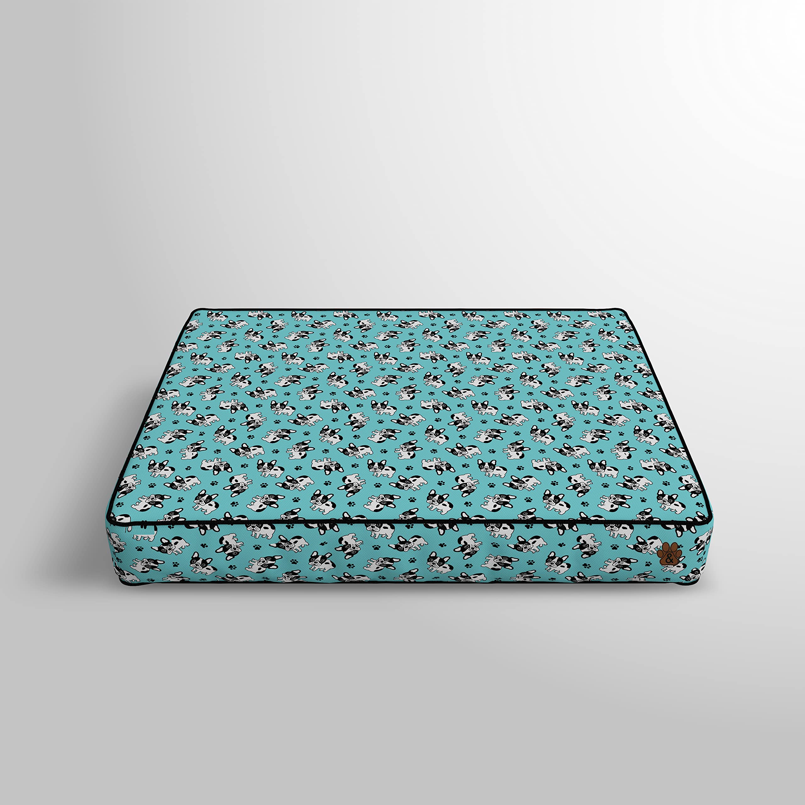 Premium Orthopedic Dog Bed for Large, Medium & Small Dogs - Soft Pet Mattress with Removable Washable Cover, Waterproof & Non-Slip Bottom - Ideal for Crates, Kennels & Home Use (Grey Plush, Small)