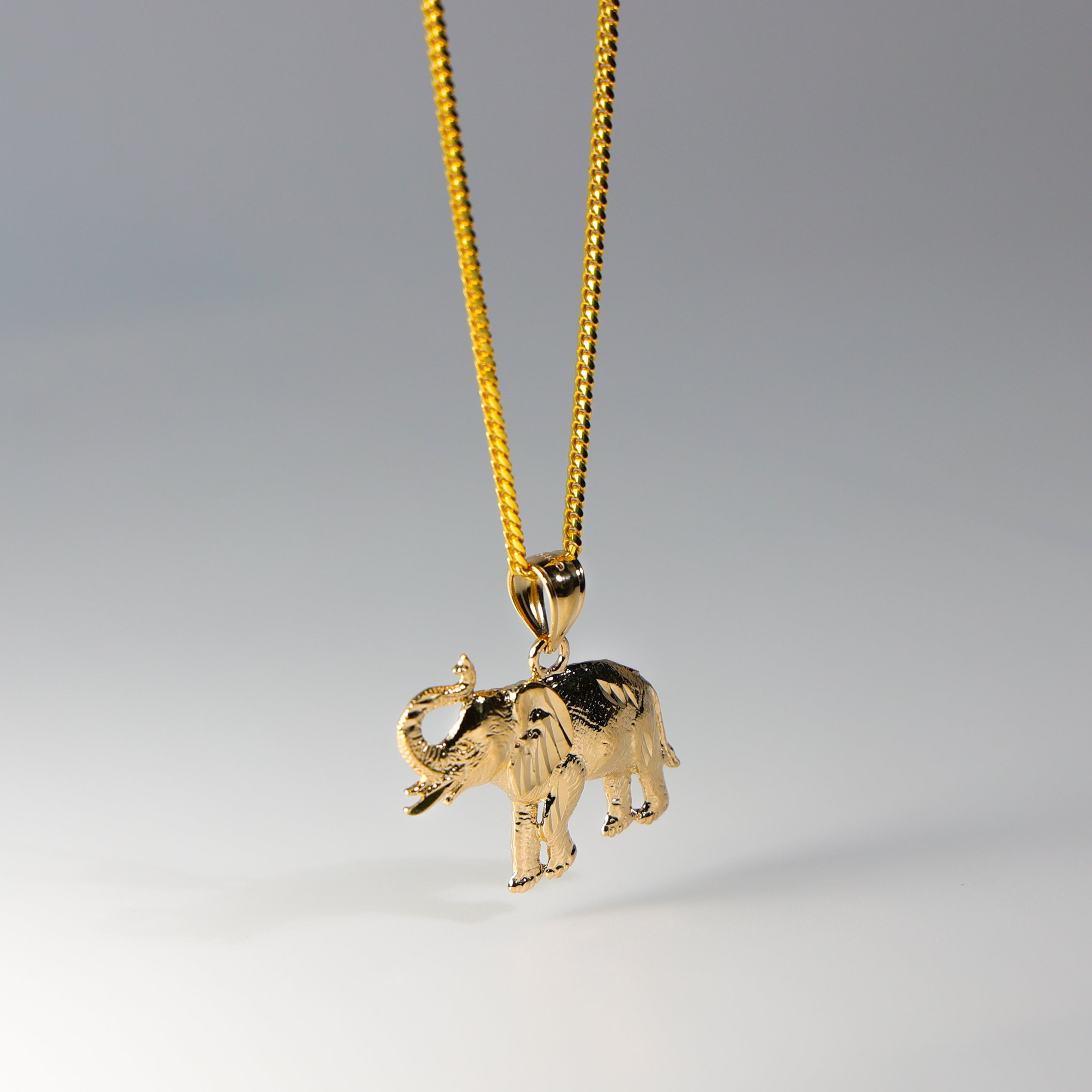 Gold Elephant Pendant Necklace - Model 2338 - Elegant Jewelry Gift for Women - Perfect for Birthdays, Anniversaries & Spiritual Occasions