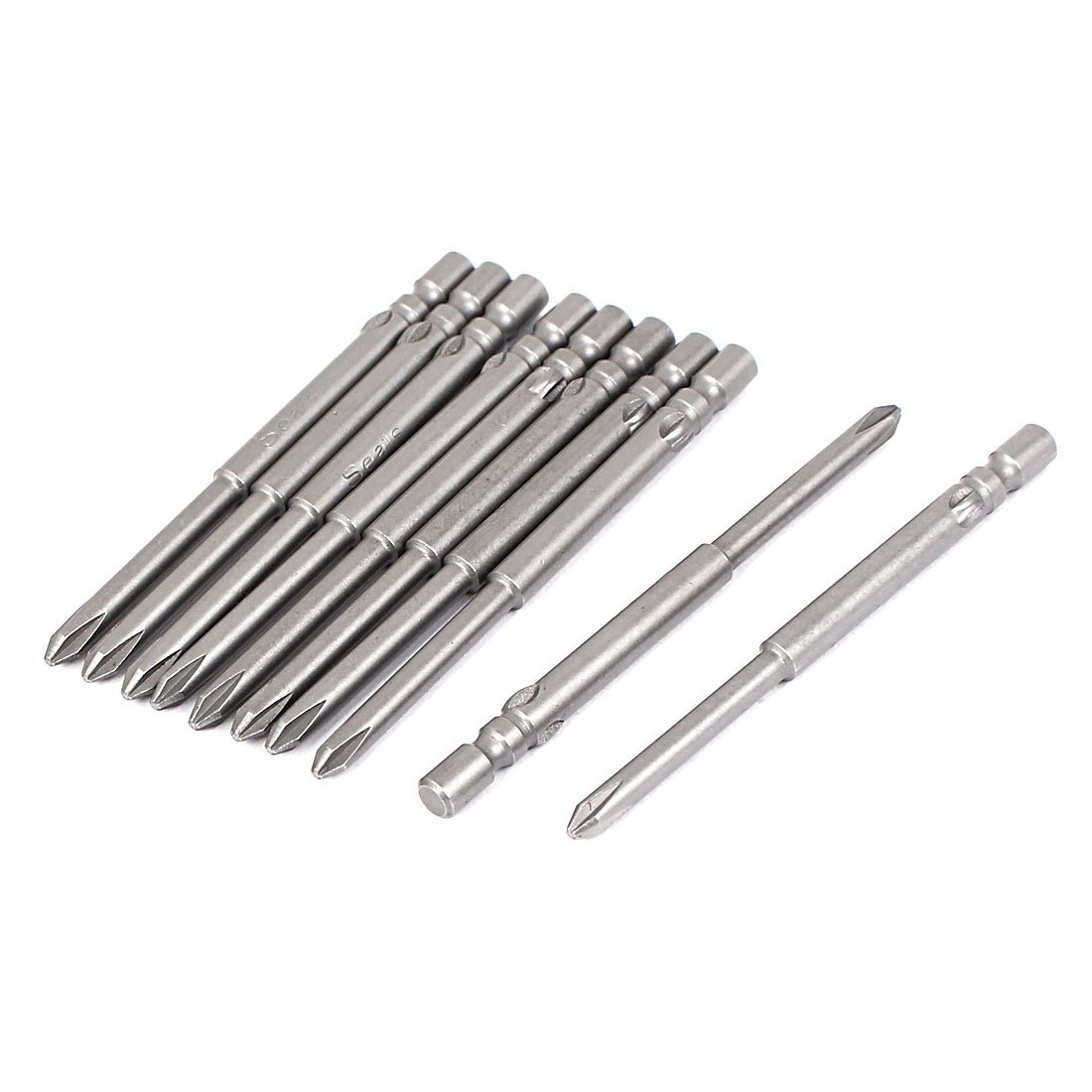 uxcell 3mm PH1 Phillips Screwdriver Bits with 4mm Round Shank & Magnetic Tip - 10 Pack - Perfect for DIY Projects, Furniture Assembly, and Electronics Repair