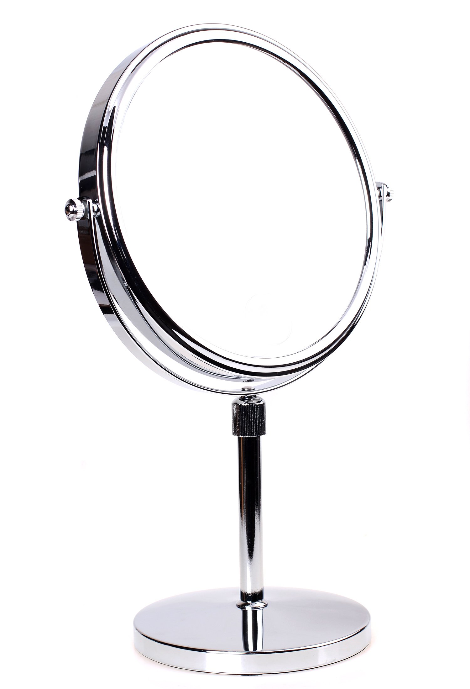 10x Magnifying Makeup Mirror with Adjustable Double-Sided Design - 8 Inch Bathroom & Vanity Mirror for Shaving, Cosmetics & Skincare - Chrome Finish (KXD3114) - Perfect for Home, Salon & Travel Use