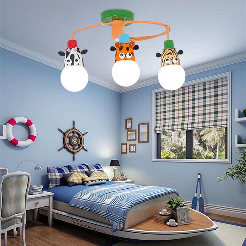 Animal-Themed LED Pendant Light for Kids' Room - Durable & Energy-Efficient Hanging Lamp for Nursery, Bedroom, Playroom Decor