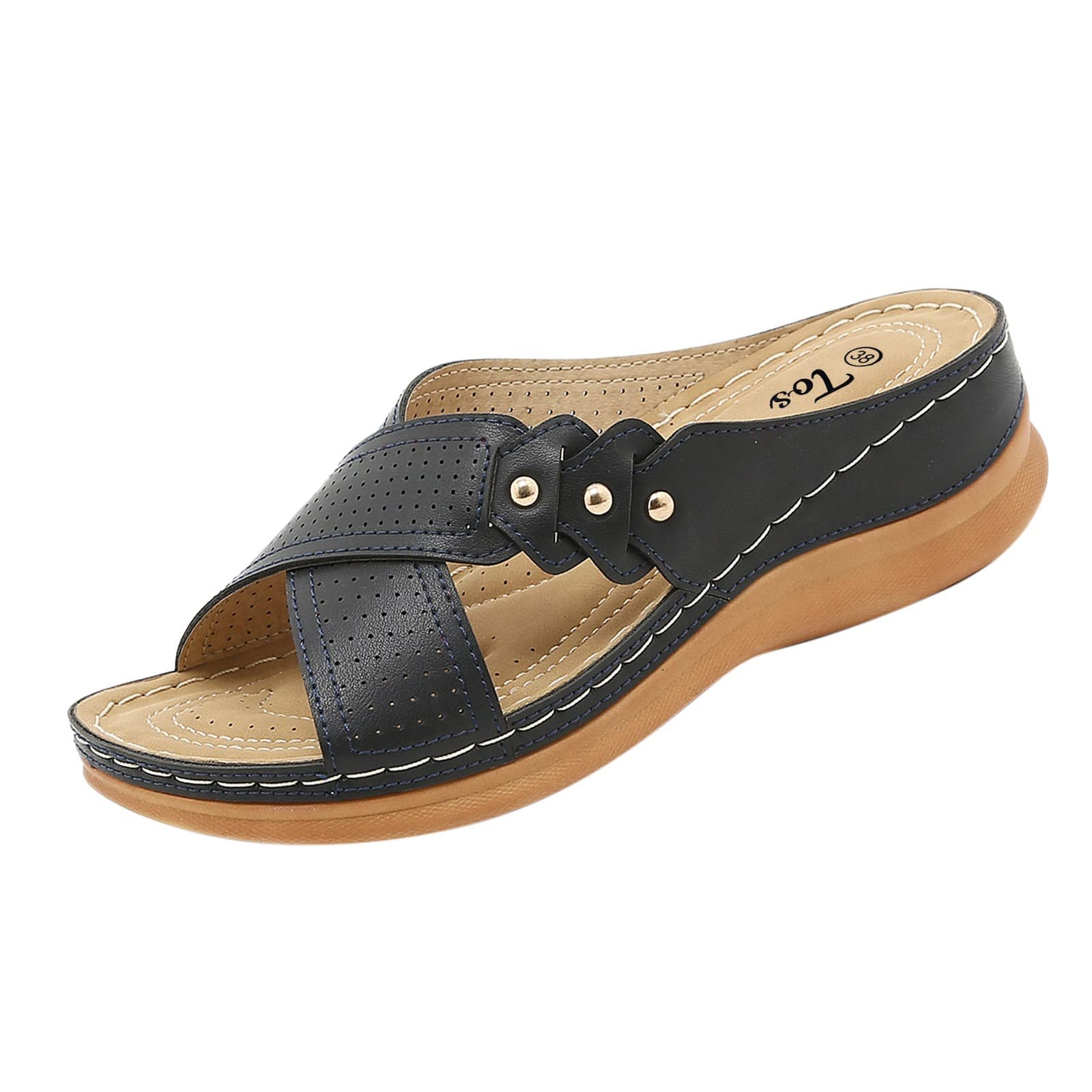 Women's Dressy Heeled Sandals - Summer Fashion Flip Flops with Cushion Comfort for Beach, Party & Casual Wear