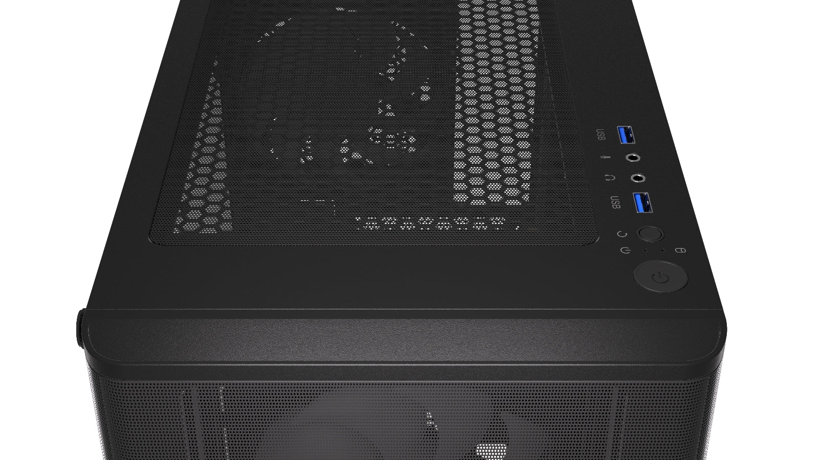 Endorfy Ventum 200 ARGB ATX Mid Tower PC Gaming Case - High Airflow Tempered Glass Design with RGB Lighting (EY2A014) - Perfect for Gaming Rigs & Custom PC Builds