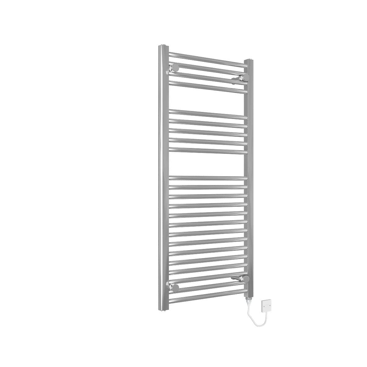 250W Electric Heated Towel Rail Radiator - 1100 x 500mm Chrome Bathroom Towel Warmer for Spa, Luxury Hotels & Cozy Home Use