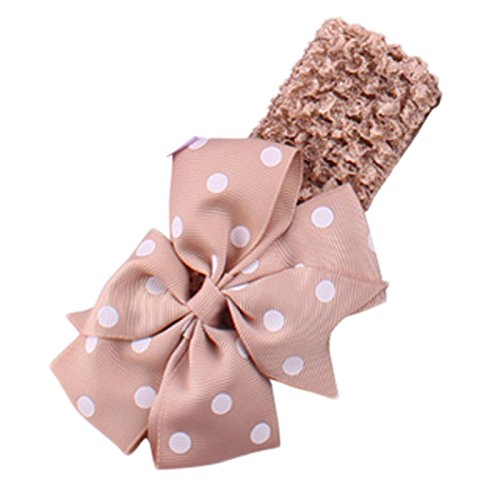 Bow Flower Headbands for Baby Girls - Soft Wave Headband & Bandeau Head Wrap for Newborn Care - Perfect for Photos, Parties & Everyday Outfits
