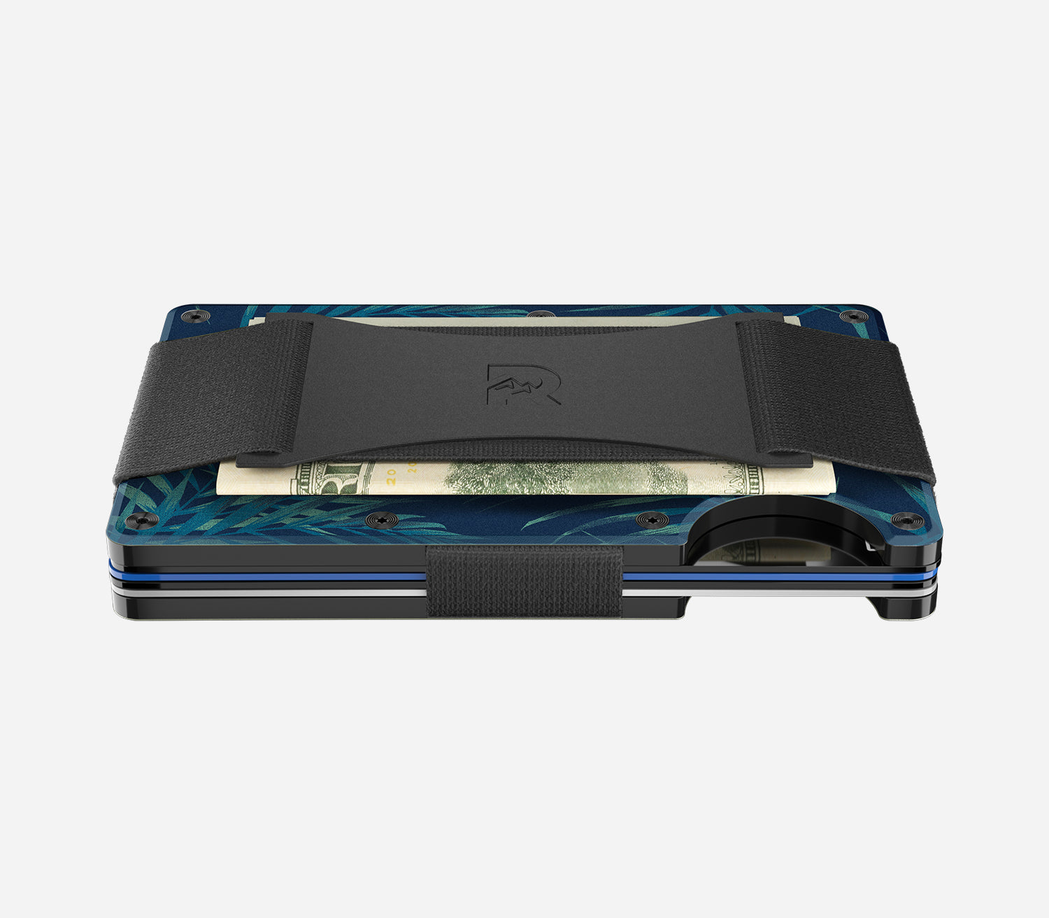 Ridge Wallet for Men - Slim Minimalist RFID Blocking Front Pocket Wallet | TravisMathew Floral Design | Perfect for Everyday Carry, Travel & Gifts