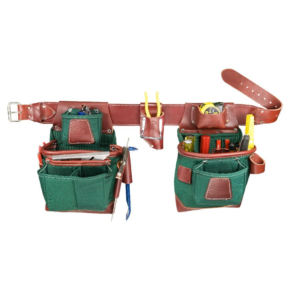 Occidental Leather 8585 XXL Heritage FatLip™ Tool Bag Set - Heavy Duty Construction Tool Belt for Carpenters & Contractors - Perfect for Job Sites & Professional Woodworking Projects