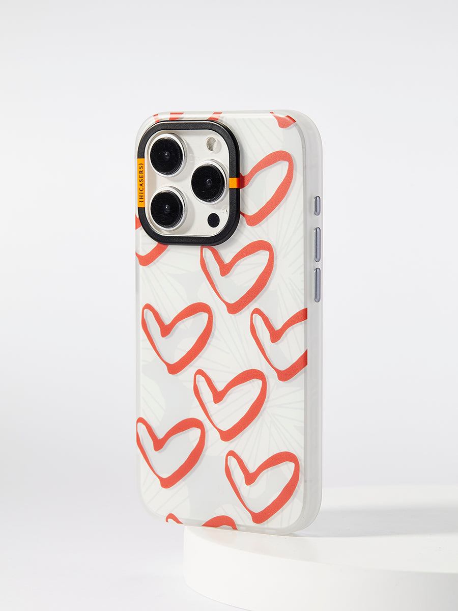 Love Case Grey White - Premium Phone Case for iPhone & Samsung - Durable Protection with Stylish Design - Perfect for Everyday Use, Travel & Outdoor Activities