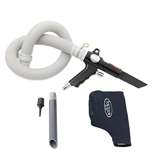2 in 1 Air Vacuum Blow Gun - Dual Function Pneumatic Tool Kit for Dust & Wood Chips Cleaning | Industrial & Workshop Use | Perfect for Cars, Electronics & Machinery Maintenance