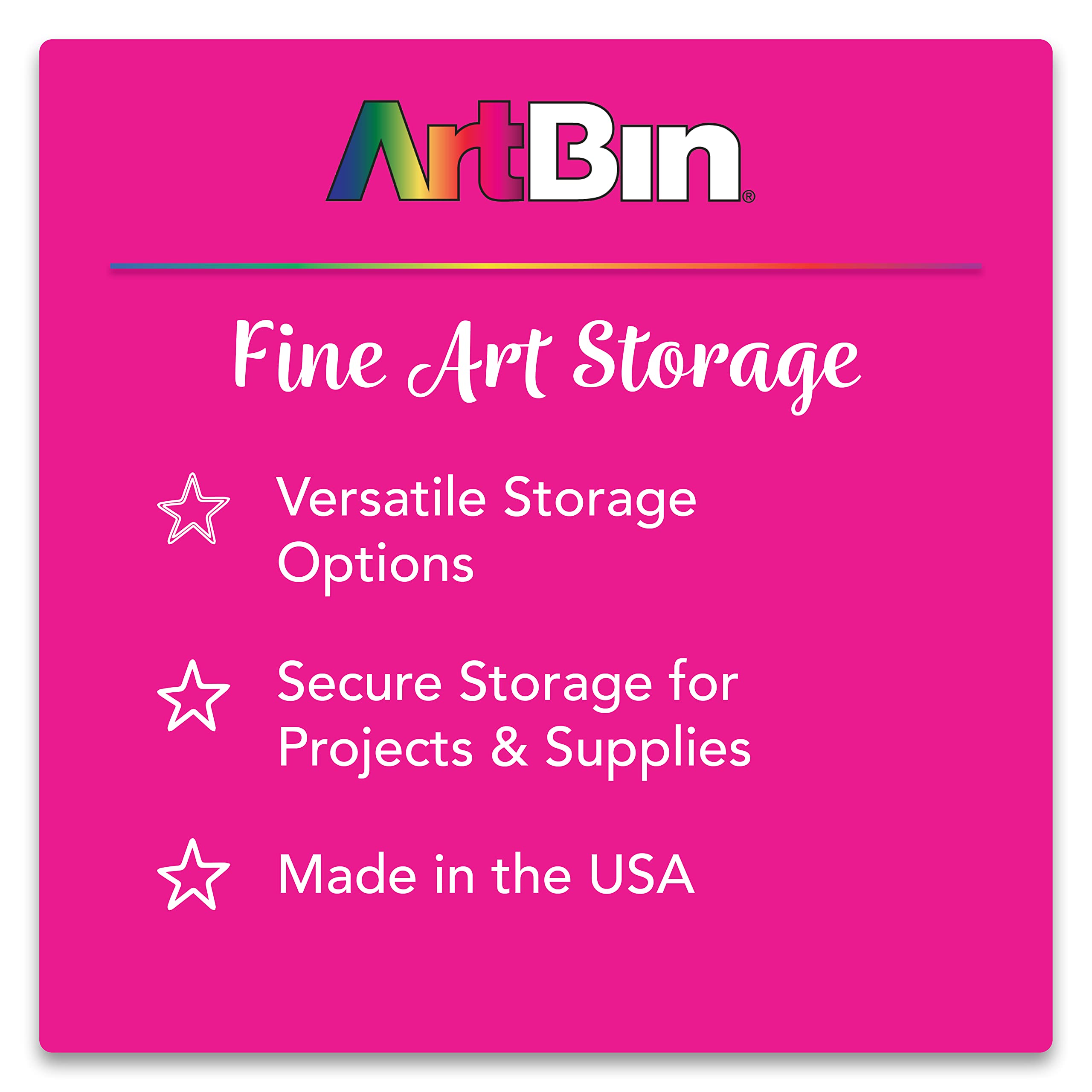 ArtBin 6859AB Clear Plastic Pen and Nib Storage Box - Calligraphy & Art Supplies Organizer - Perfect for Artists, Students, and Crafters - Ideal for Home, Office, and Studio Use