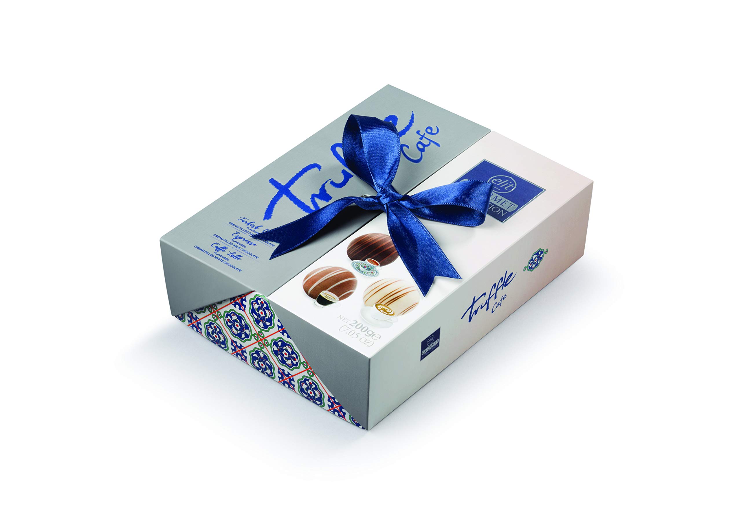 Premium ELIT GOURMET Coffee Truffles Gift Box - Turkish Coffee, Espresso & Cafe Latte Flavors - Gourmet Chocolate Treats for Coffee Lovers, Office Gifts & Holiday Parties