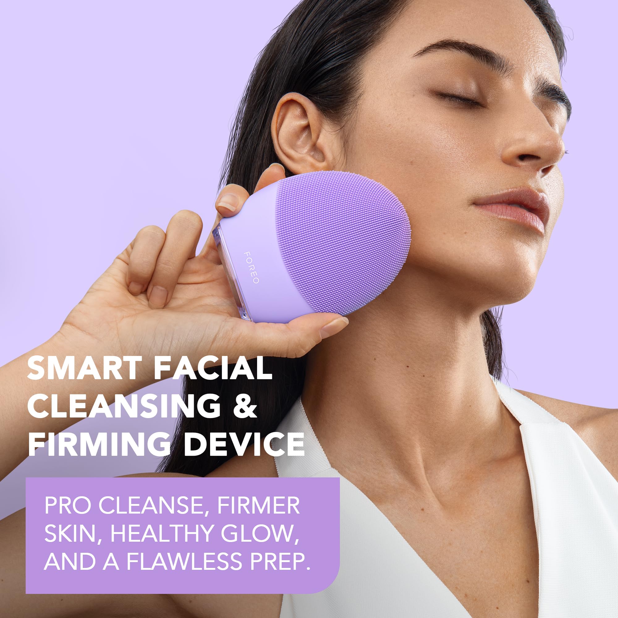 FOREO LUNA 4 Facial Cleansing Brush & Anti-Aging Massager - Deep Cleansing, Skin Firming & Enhanced Serum Absorption | Perfect for Daily Skincare Routine & Travel Beauty Essentials