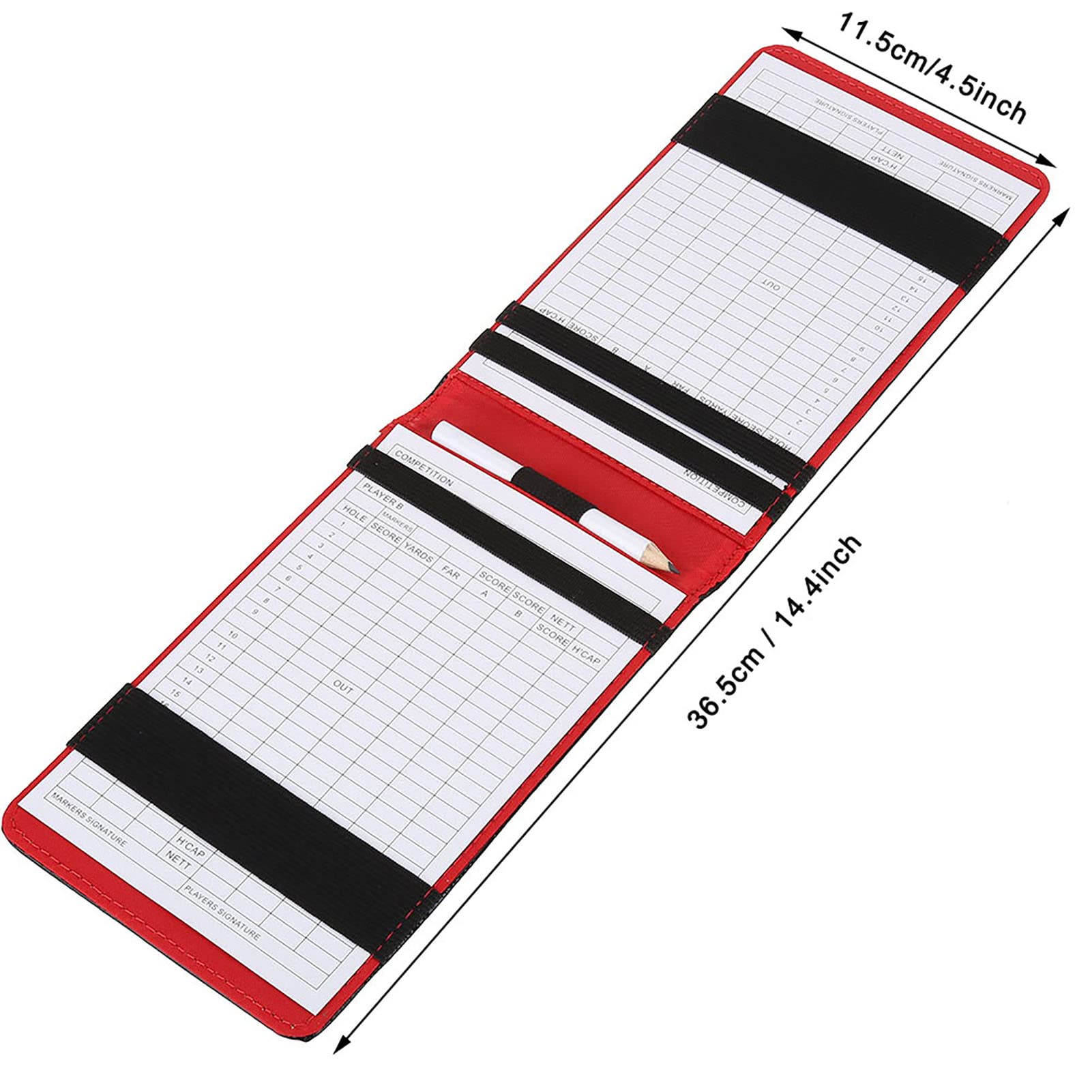 Leather Golf Scorecard Holder - Golf Accessory for Score Tracking