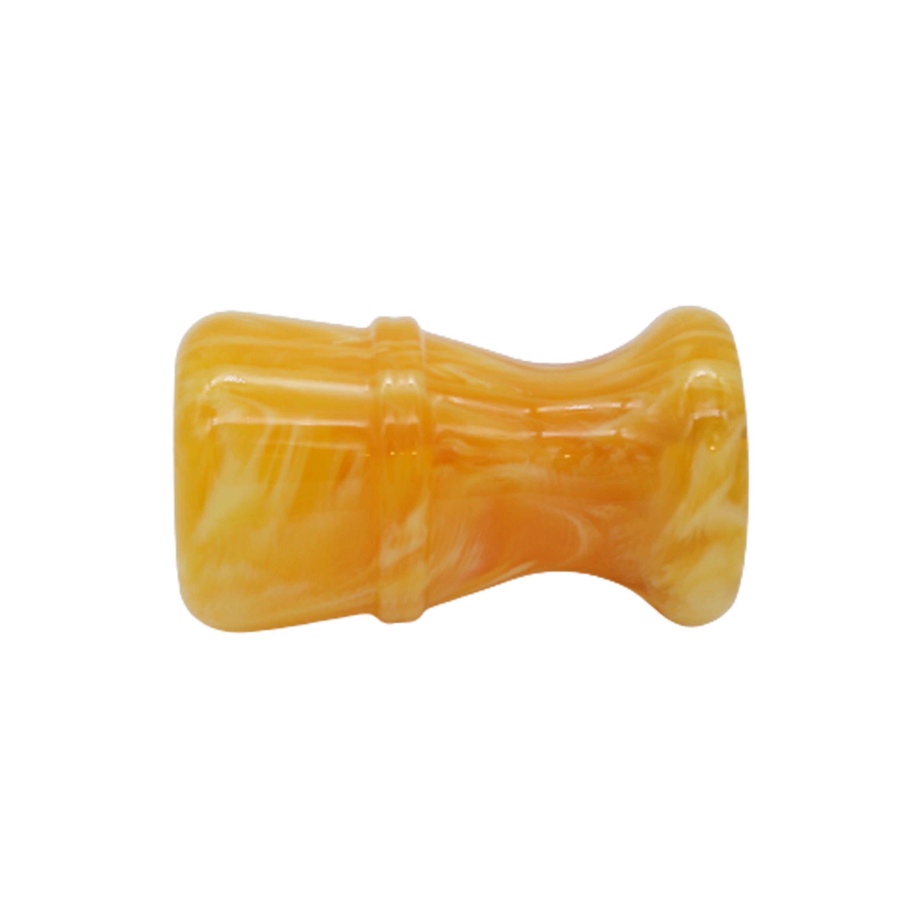 Premium Amber Handcrafted Shaving Brush Handle for Men - Fits 24mm & 26mm Knots - Perfect for Wet Shaving, Grooming Kits & Luxury Bathroom Essentials