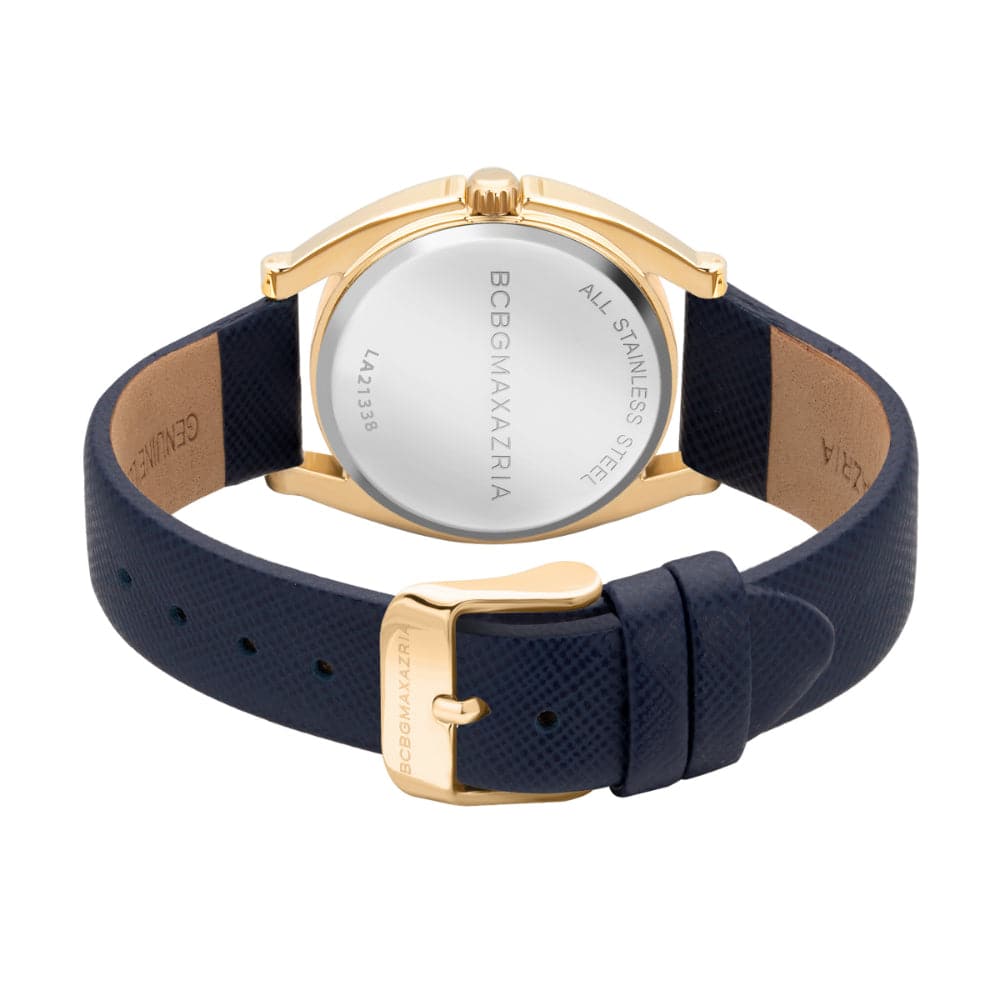 BCBGMAXAZRIA BAWLA2133803 Blue Leather Women's Watch - Elegant Fashion Accessory for Everyday Wear & Special Occasions