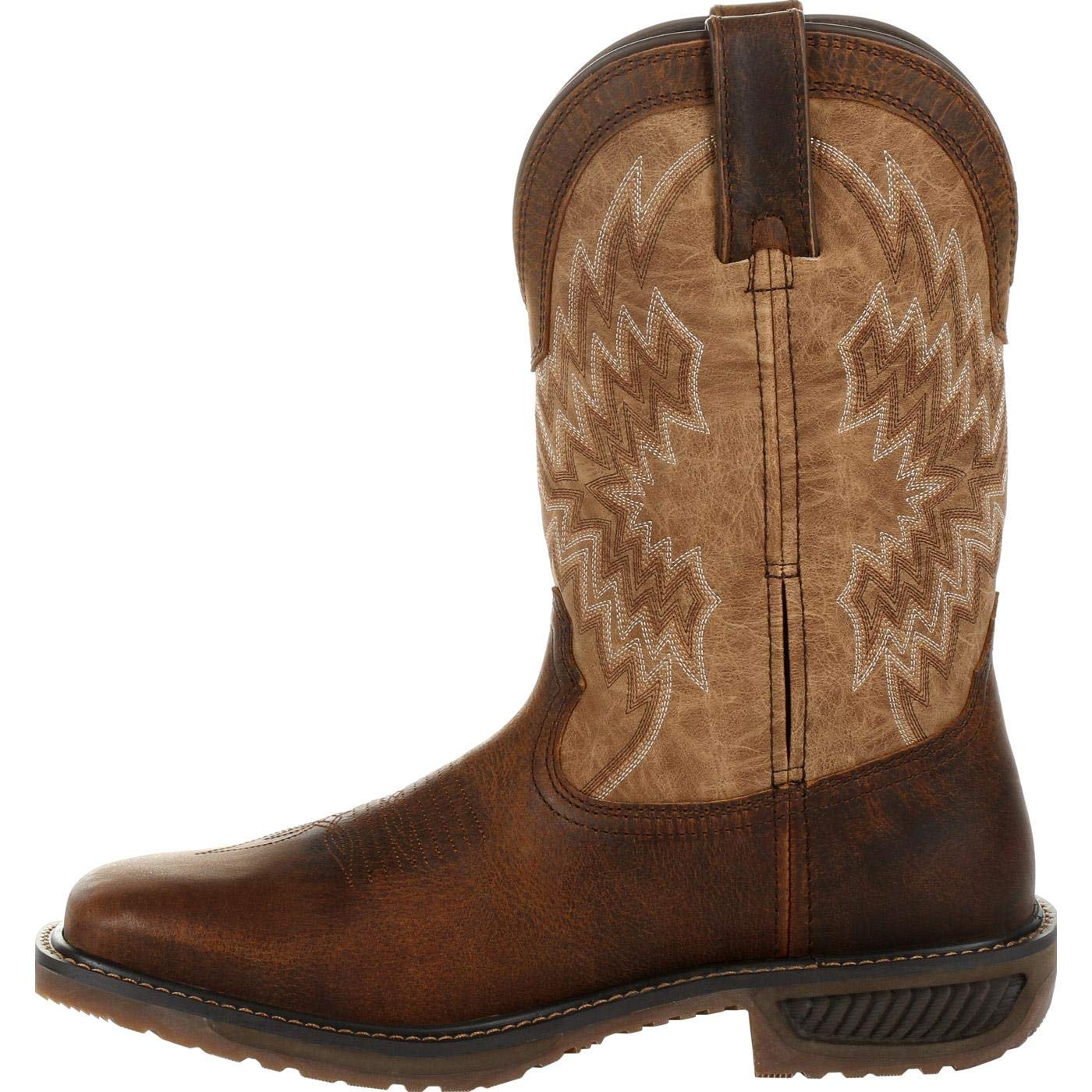 Durango Men's Workhorse Western Boot - Durable Leather Cowboy Boots for Work & Riding | Comfortable & Stylish for Ranch, Rodeo & Outdoor Activities