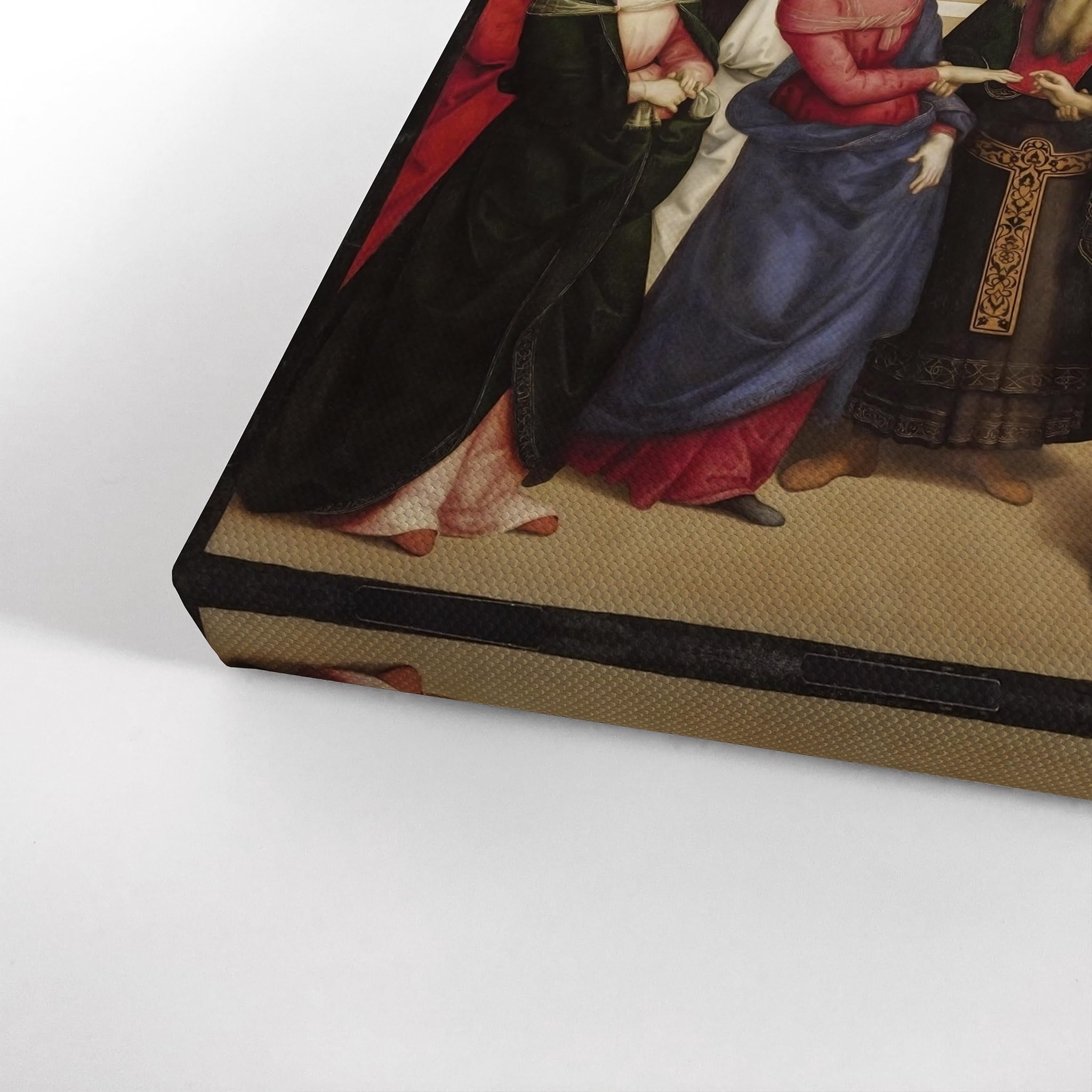 Raphael's The Marriage of the Virgin Canvas Print - Famous Renaissance Oil Painting Reproduction - 36x24 Inch Ready to Hang Wall Art - USA Made Home Decor for Living Room, Bedroom & Office