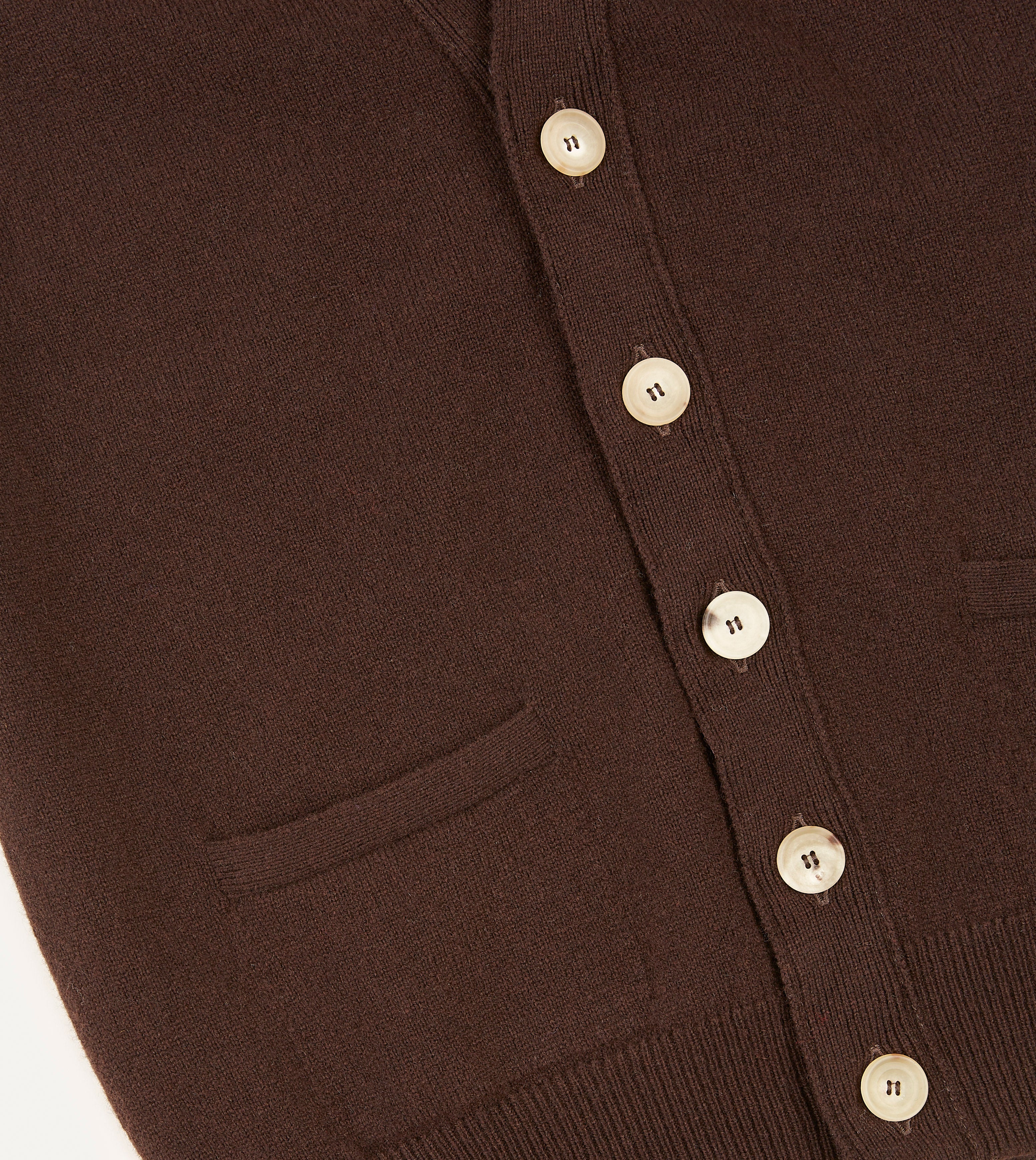 Soft Brown Lambswool Sleeveless Cardigan for Women - Cozy Lightweight Open Front Sweater - Perfect for Layering in Fall, Winter & Spring