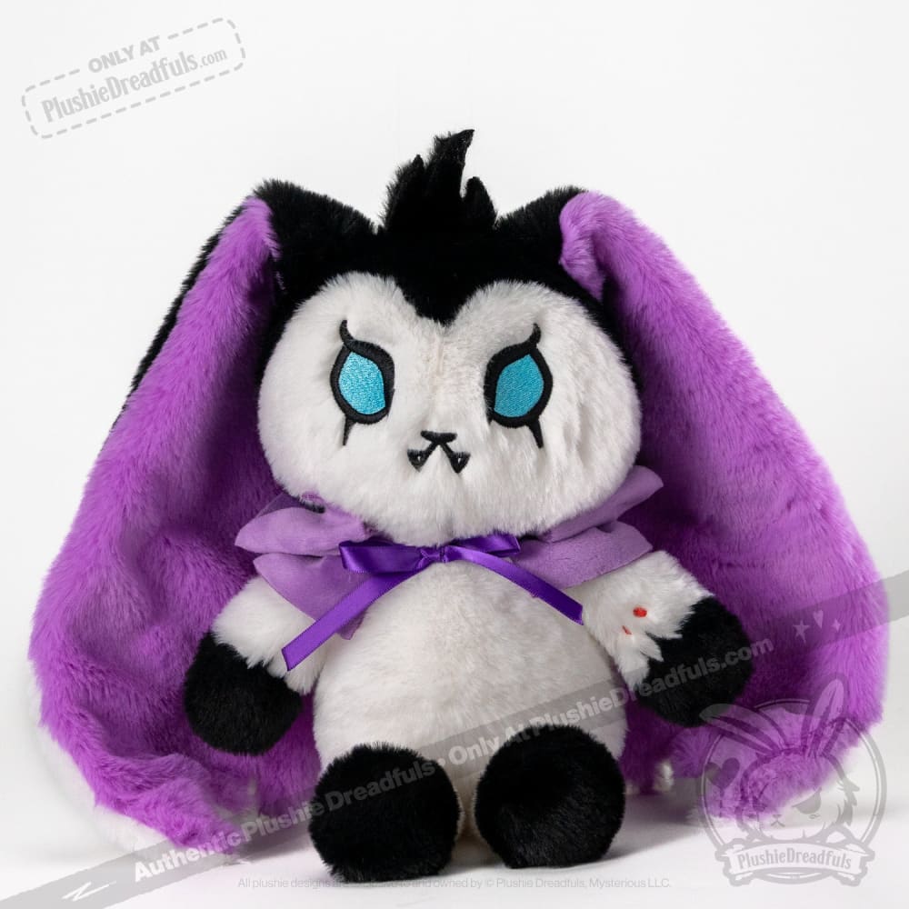 Plushie Dreadfuls Bunny Lugosi - Vampire Bunny Stuffed Animal Toy | Cute Gothic Plush for Halloween Decor, Horror Collectors & Unique Gifts