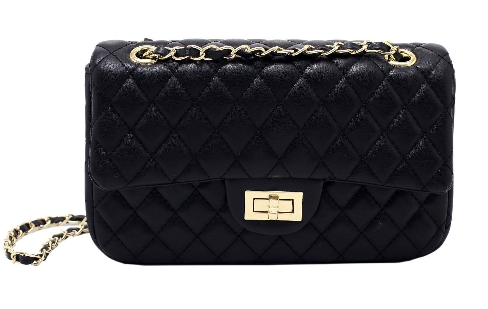 Trendy Women's Crossbody Bags - Small Leather & Fabric Shoulder Purse with Chain Strap for Ladies | Perfect for Everyday Use, Shopping & Travel