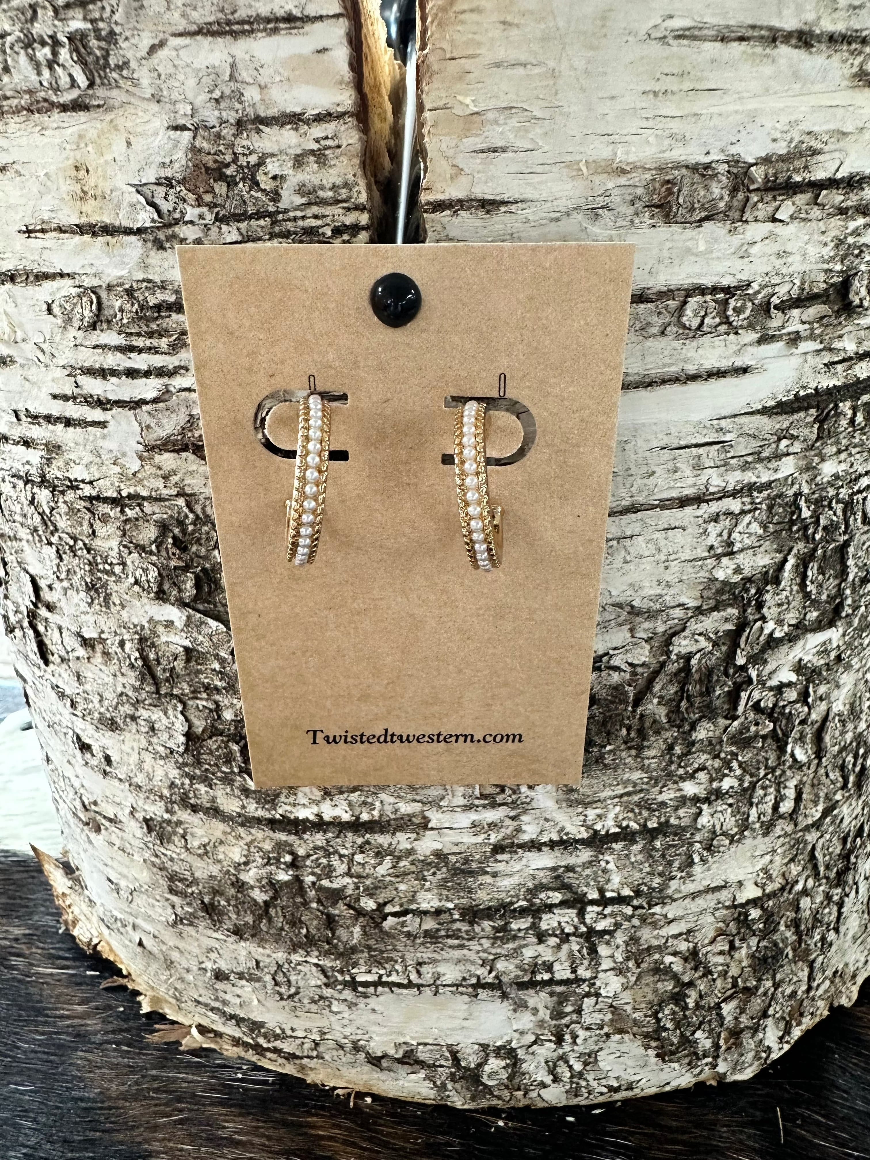 Elegant Small Gold Pearl Earrings for Women - Dainty Studs for Everyday Wear, Gift, Wedding & Special Occasions