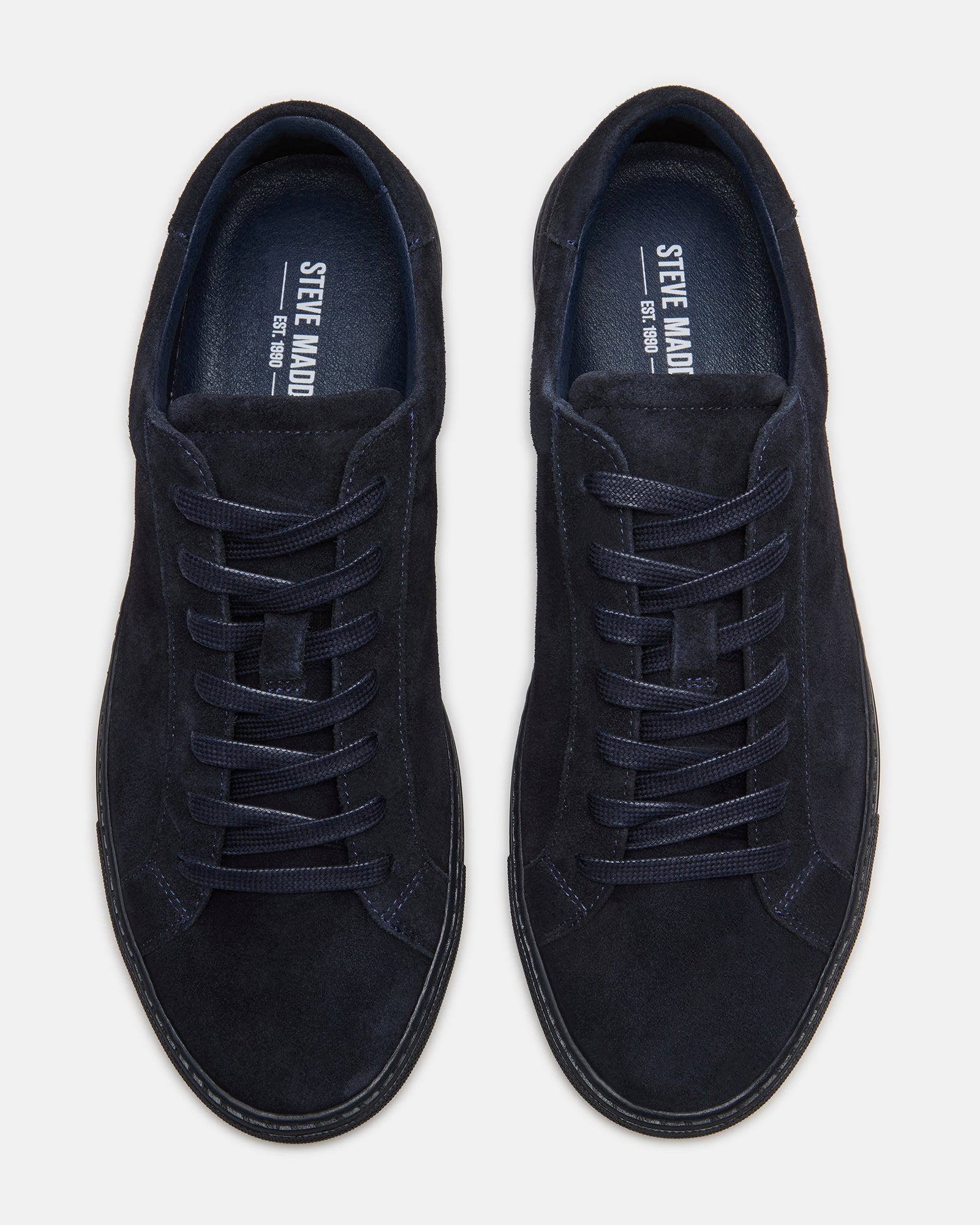 Premium Bond Navy Suede Shoes for Men - Comfortable & Stylish Casual Sneakers for Walking, Work, and Everyday Wear