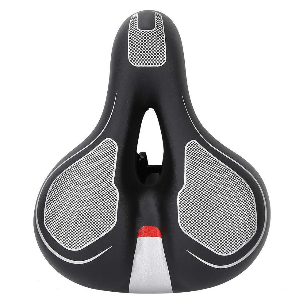 **Shockproof Comfort Bike Saddle - Hollow Design Soft Exercise & Mountain Road Bicycle Seat Replacement - Waterproof & Durable for Indoor Cycling, Outdoor Riding & Commuting**