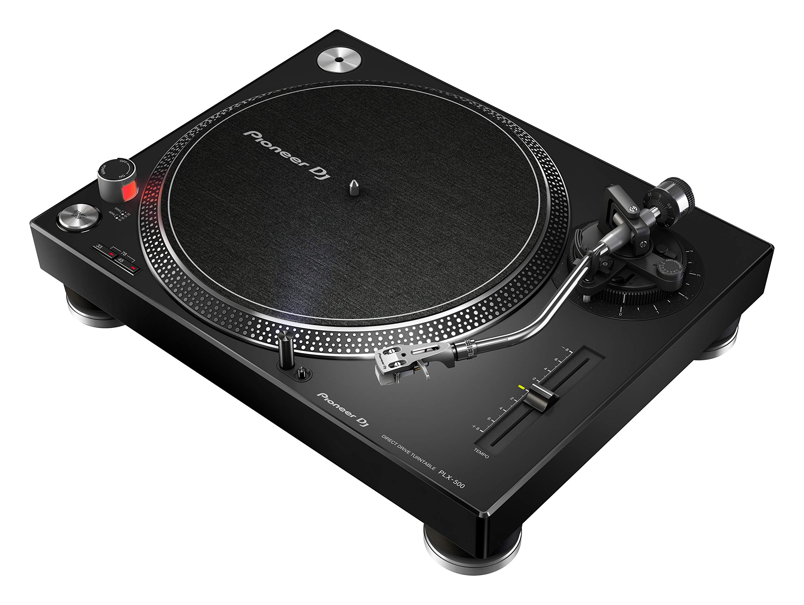 Pioneer DJ PLX-500 Professional High Torque USB Turntable for DJs & Vinyl Enthusiasts - Perfect for Home Studios, Clubs & Music Production (Black)