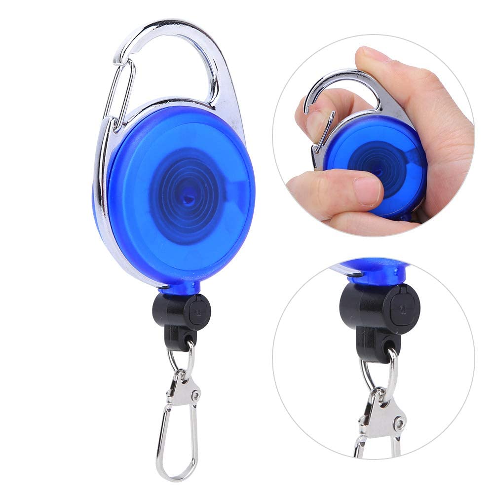 2 Pack Flexible Hanging Telescopic Buckle Fish Tape Measure - Retractable Fishing Ruler for Saltwater & Freshwater Anglers - Perfect for Measuring Catch Size on Boats, Docks & Shorelines