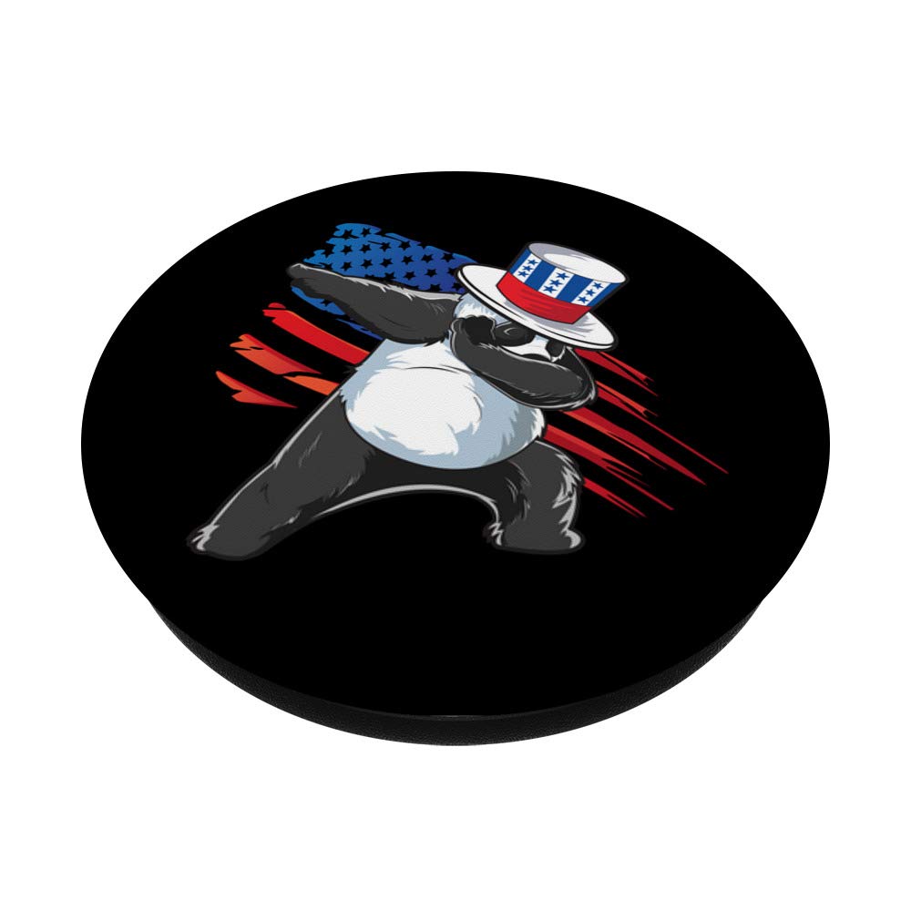 4th of July Patriotic Dabbing Panda T-Shirt - Funny USA Flag Panda Dab Gift for Independence Day | Perfect for Parties, Festivals & Celebrations