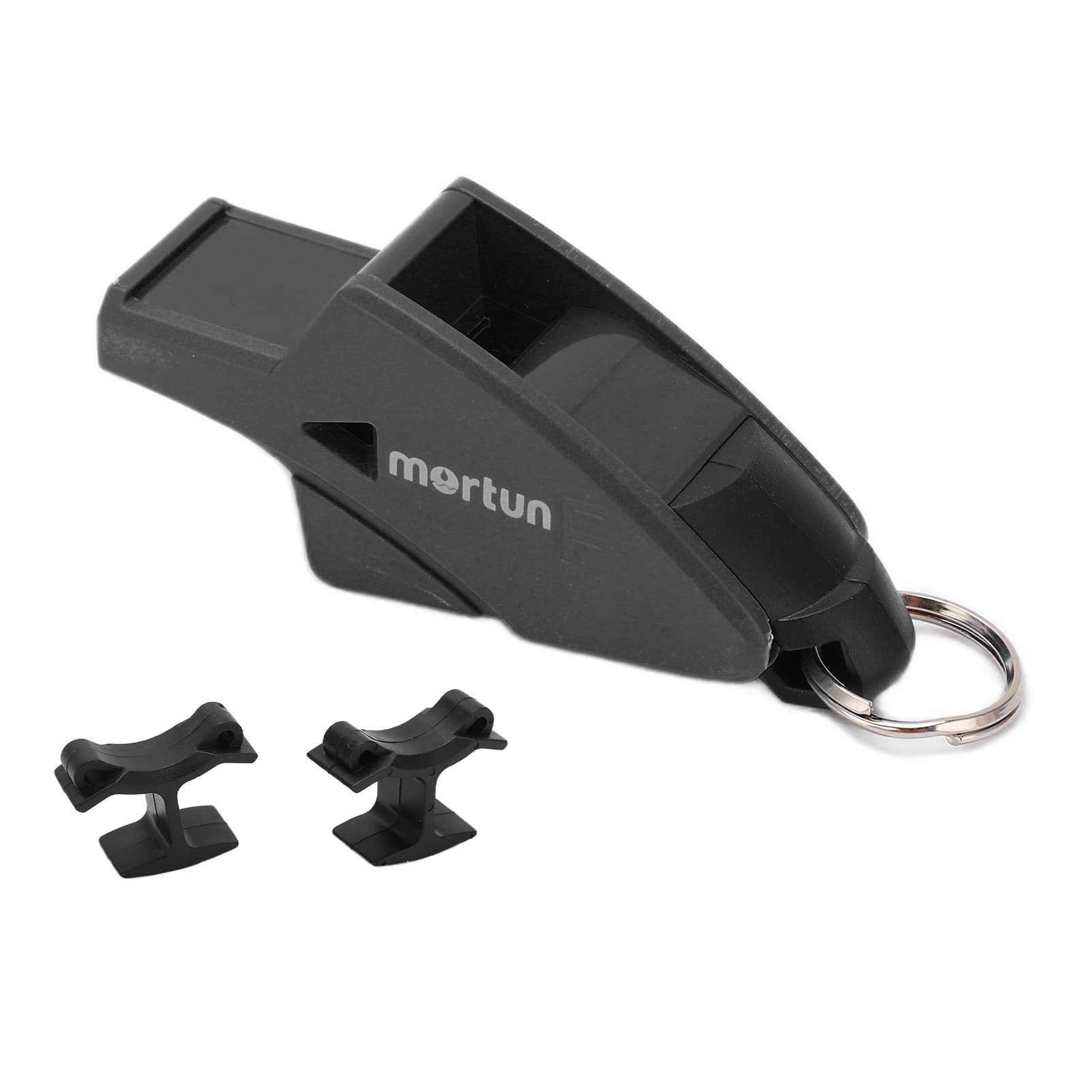 Referee Dolphin Whistle - Loud Sports Whistle with 2 Finger Clips for Soccer, Basketball, Football Games | Portable Outdoor Whistle for Coaches, Referees & Camping Hiking Safety