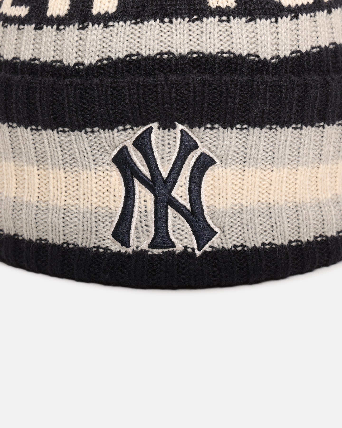 New York Yankees 47 Brand Cuff Knit Beanie - Navy Blue Winter Hat for Men & Women - Perfect for Cold Weather, Baseball Games, and Outdoor Activities